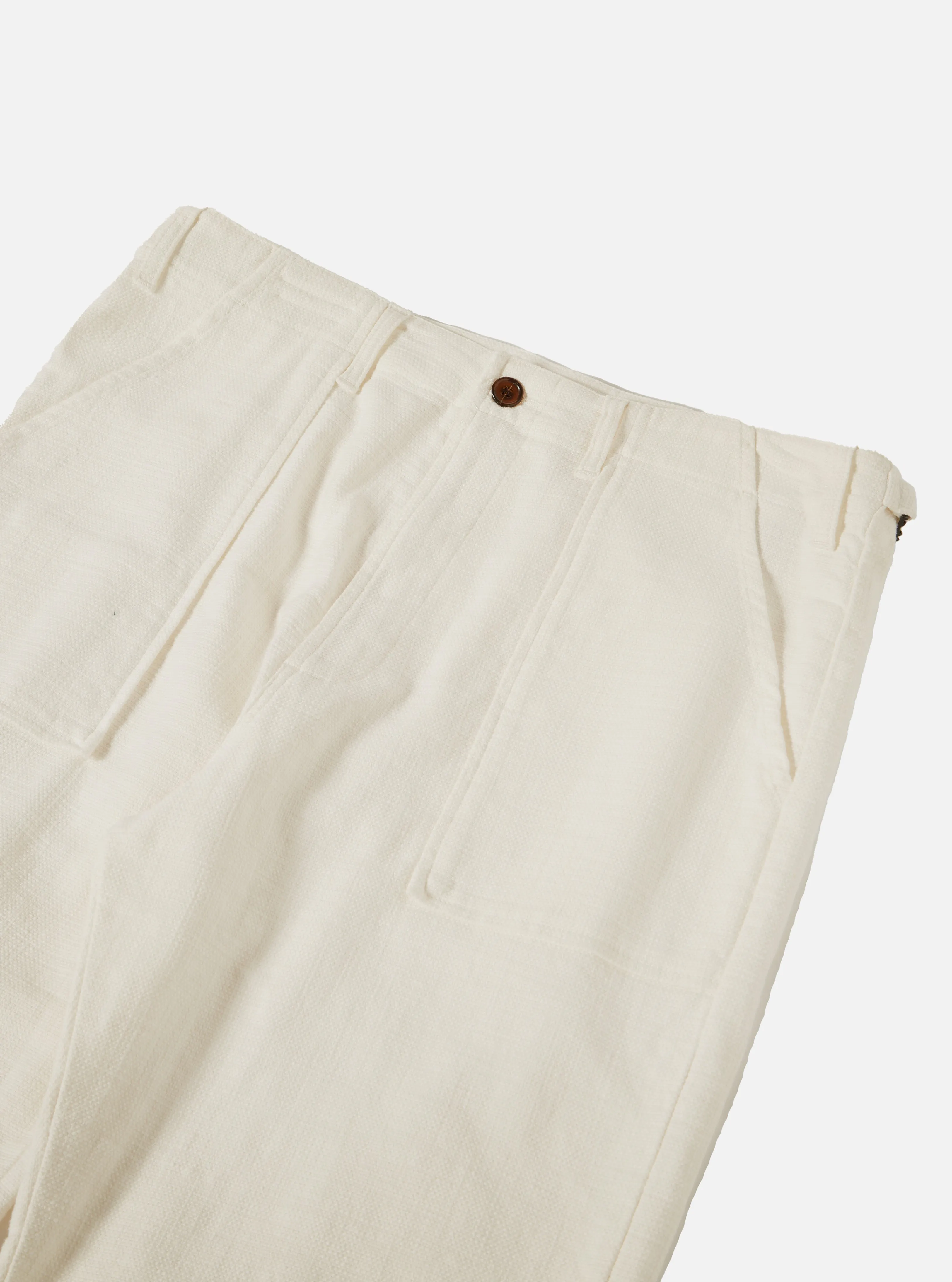 Universal Works Fatigue Pant in Ecru Chevron Cotton sold by Universal Works product image thumbnail 3