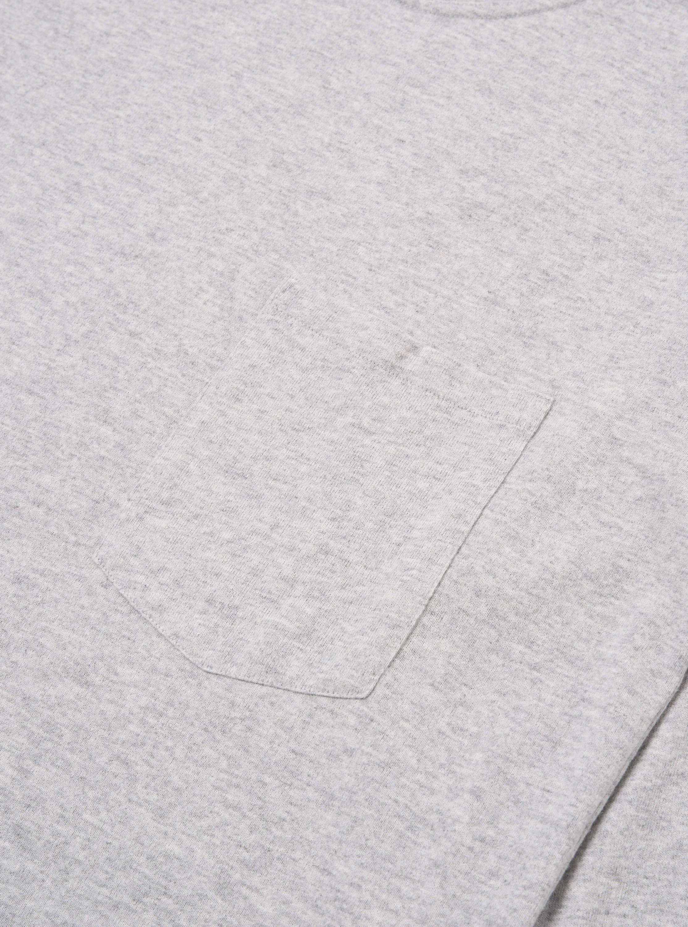 Universal Works Loose L/S Tee in Grey Marl Recycled Wool Mix sold by Universal Works product image thumbnail 4