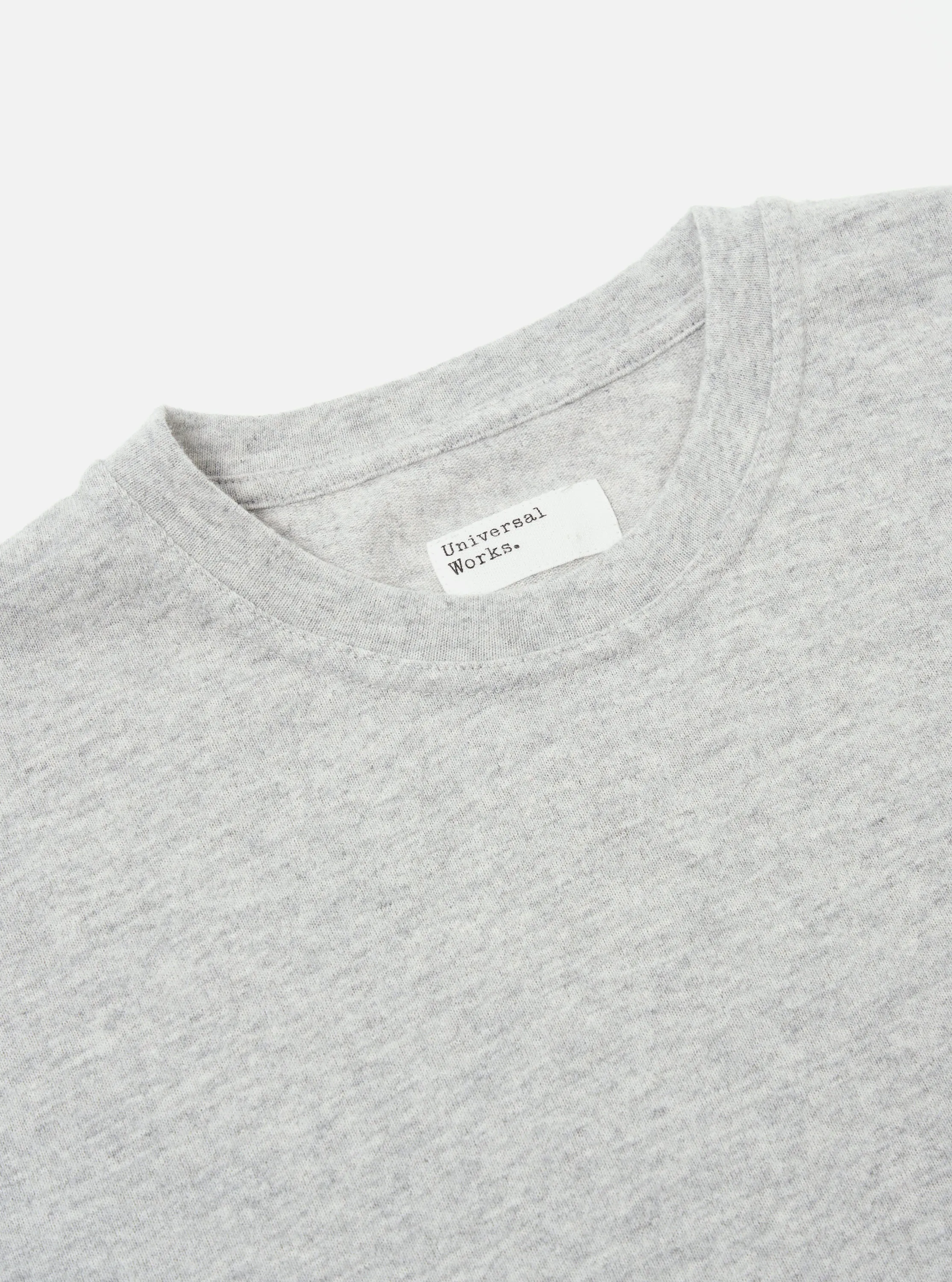 Universal Works Loose L/S Tee in Grey Marl Recycled Wool Mix sold by Universal Works product image thumbnail 3