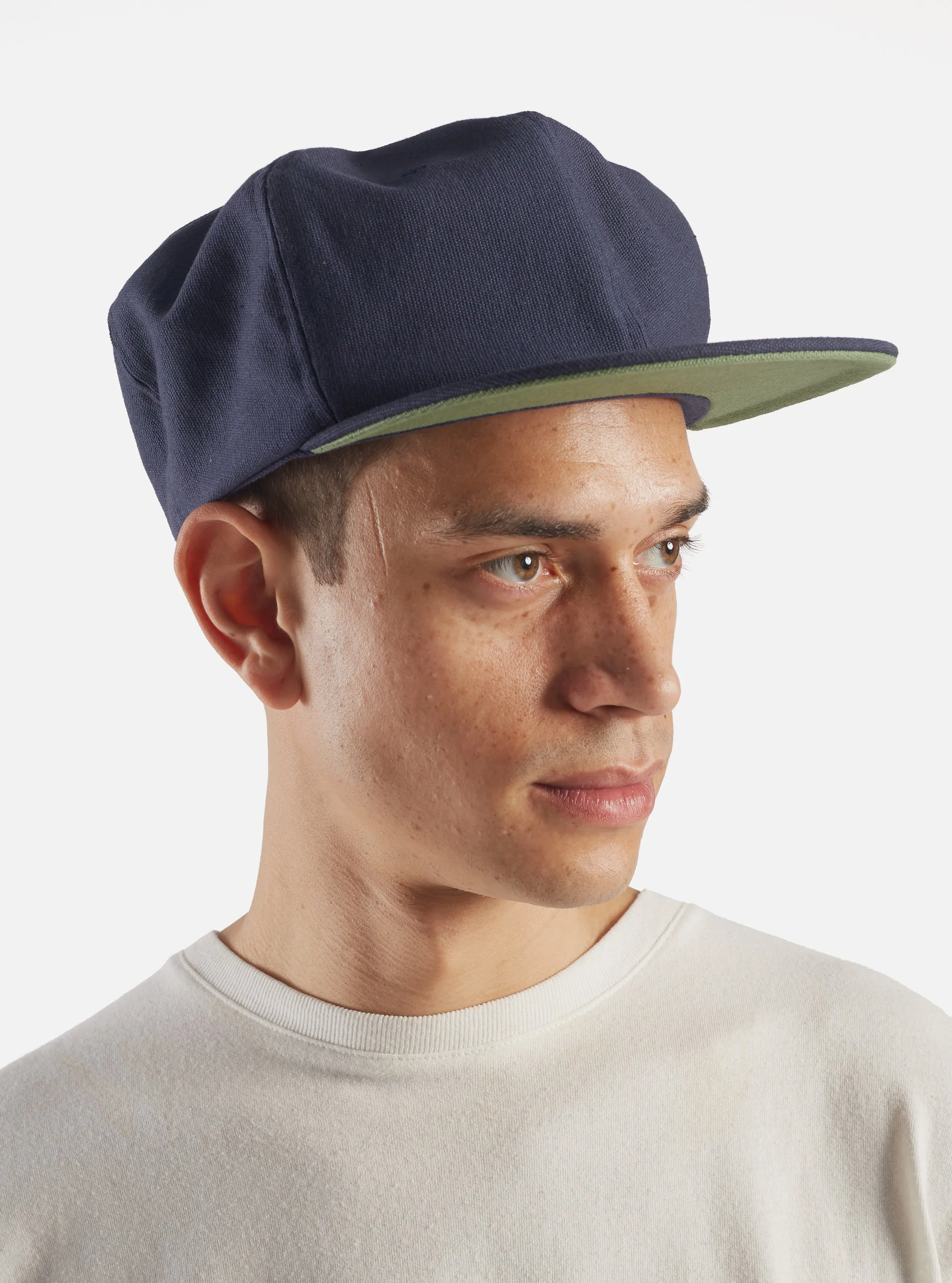 Universal Works Cricket Cap in Navy Canvas sold by Universal Works product image thumbnail 5