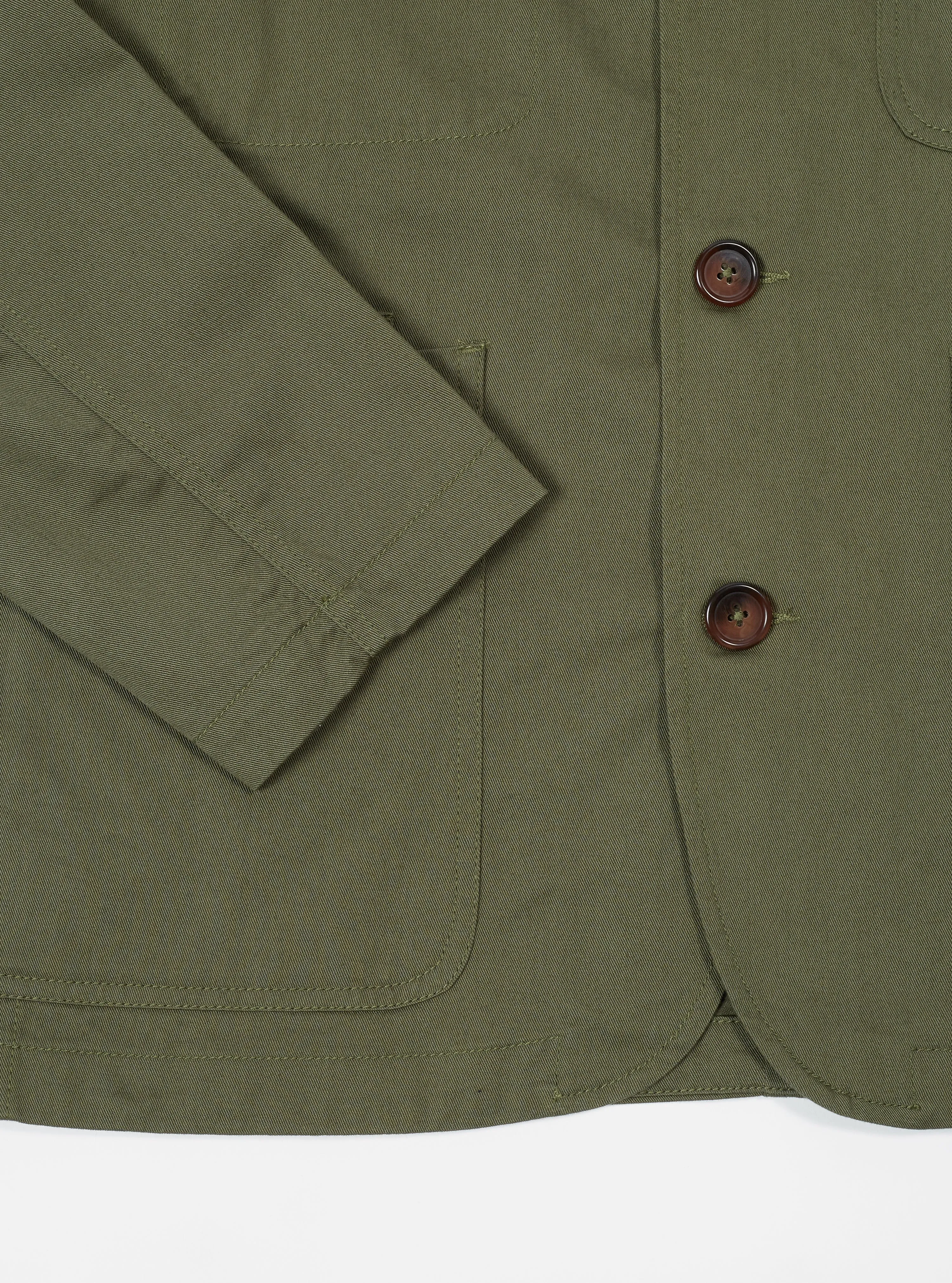 Light Olive Twill Bakers Chore Jacket sold by Universal Works product image thumbnail 5