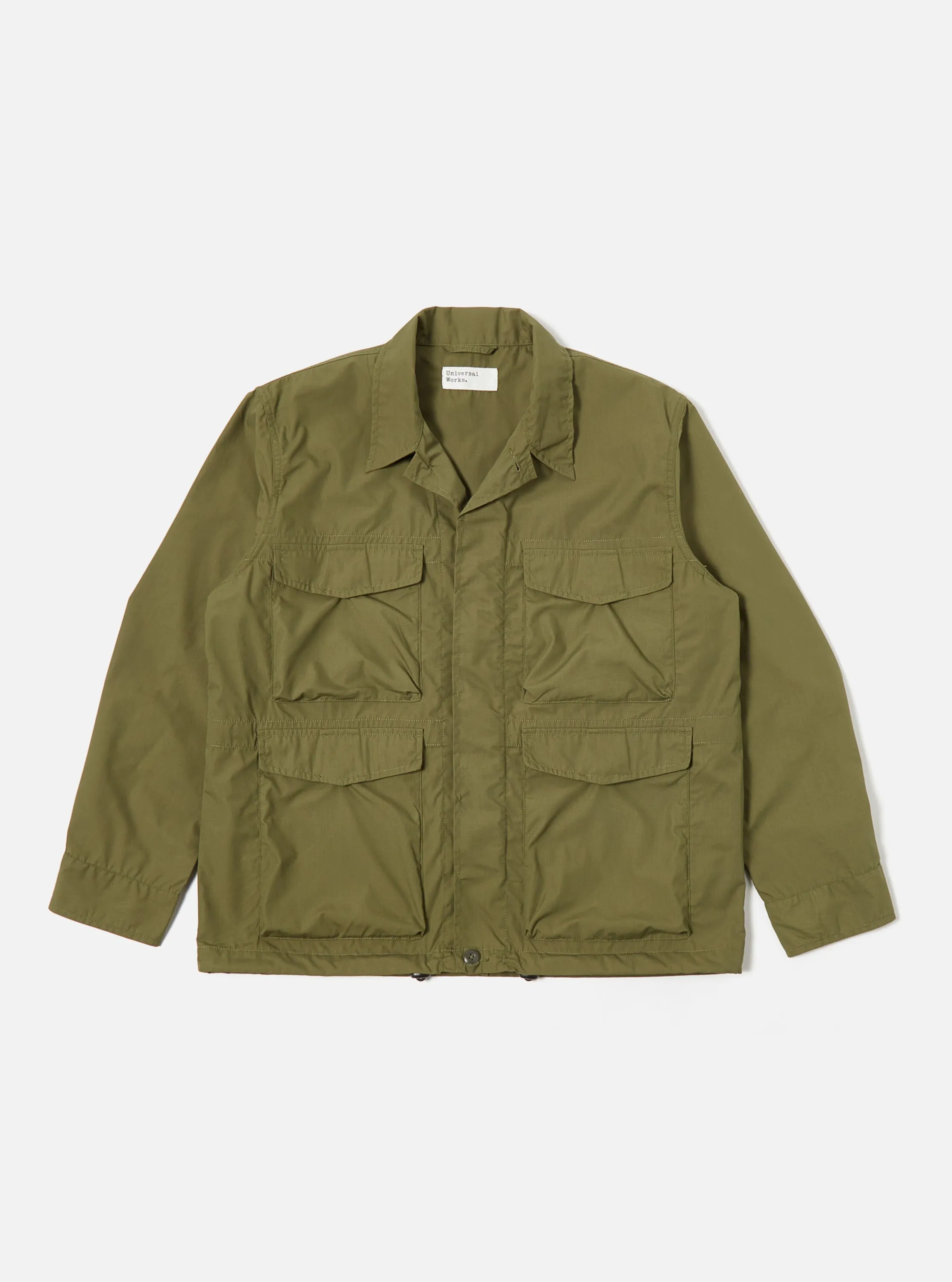 Universal Works Parachute Field Jacket in Olive Recycled Poly Tech sold by Universal Works product image thumbnail 2