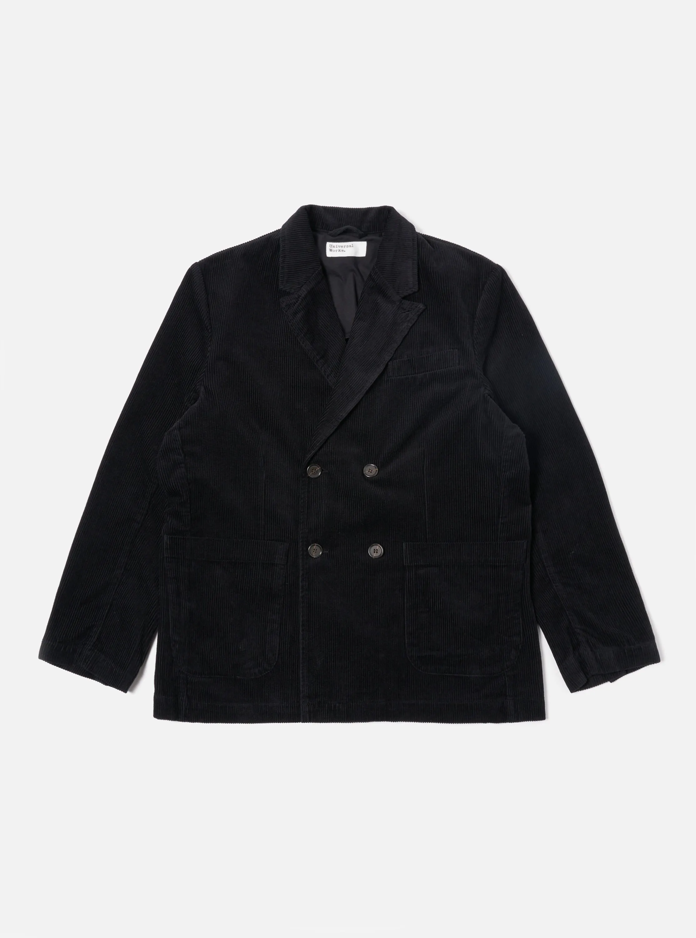 Universal Works Manor Jacket in Black Cord sold by Universal Works