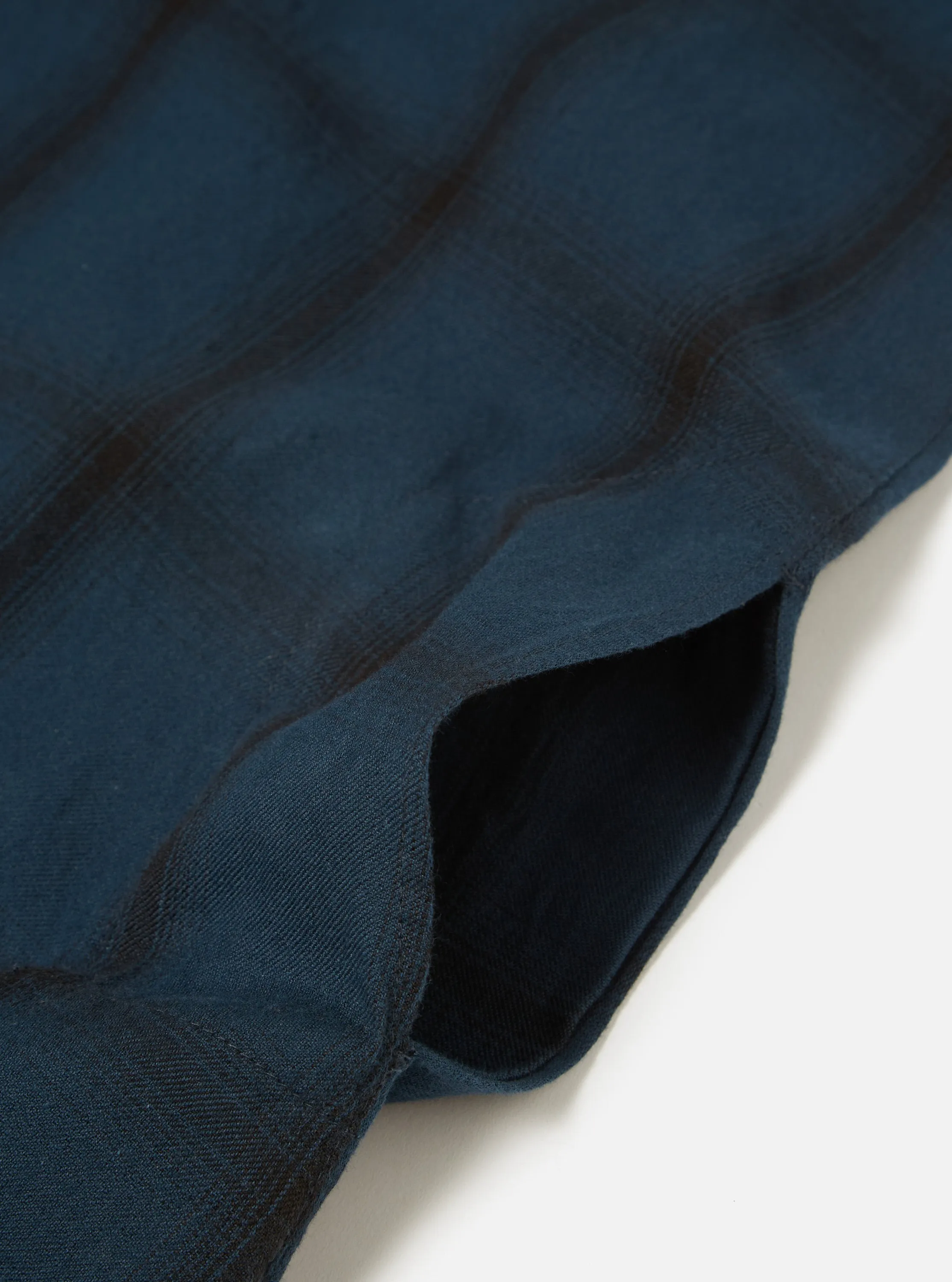 Universal Works Kurta Shirt in Navy Shadow Check sold by Universal Works product image thumbnail 5