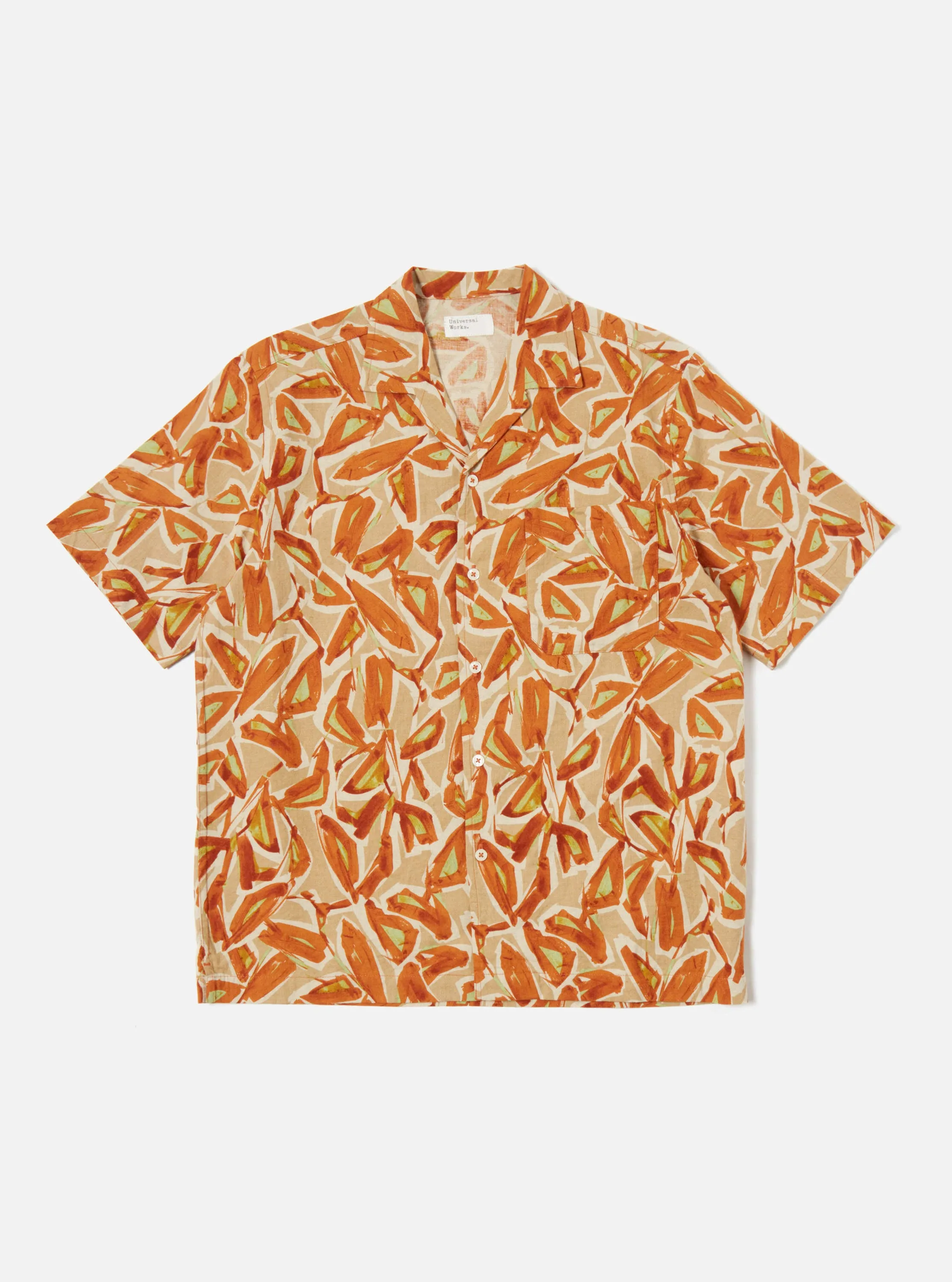 Universal Works Minari Shirt in Terracotta Artist Flower Lincot sold by Universal Works product image thumbnail 2