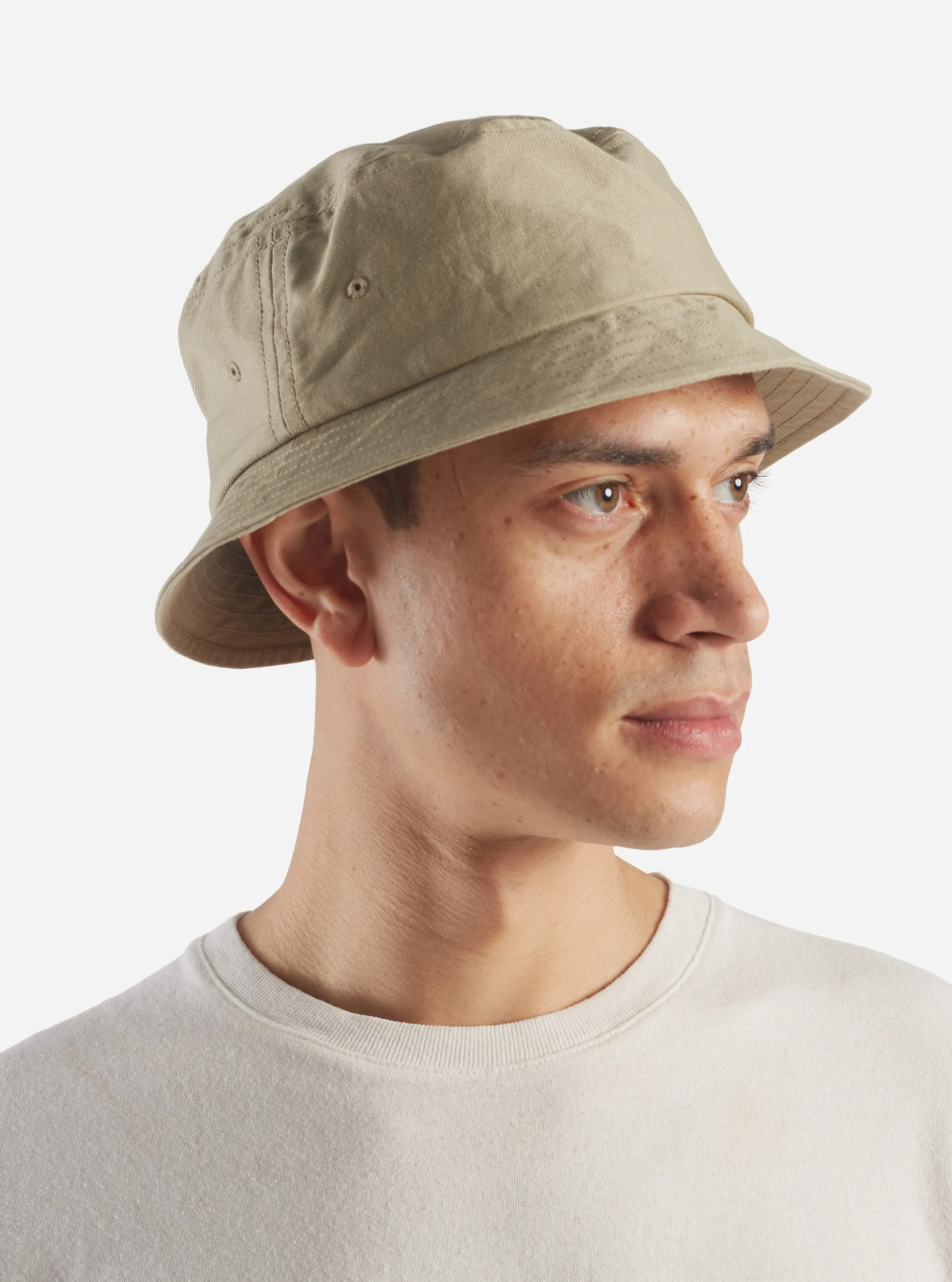 Universal Works Beach Hat in Stone Twill sold by Universal Works product image thumbnail 3