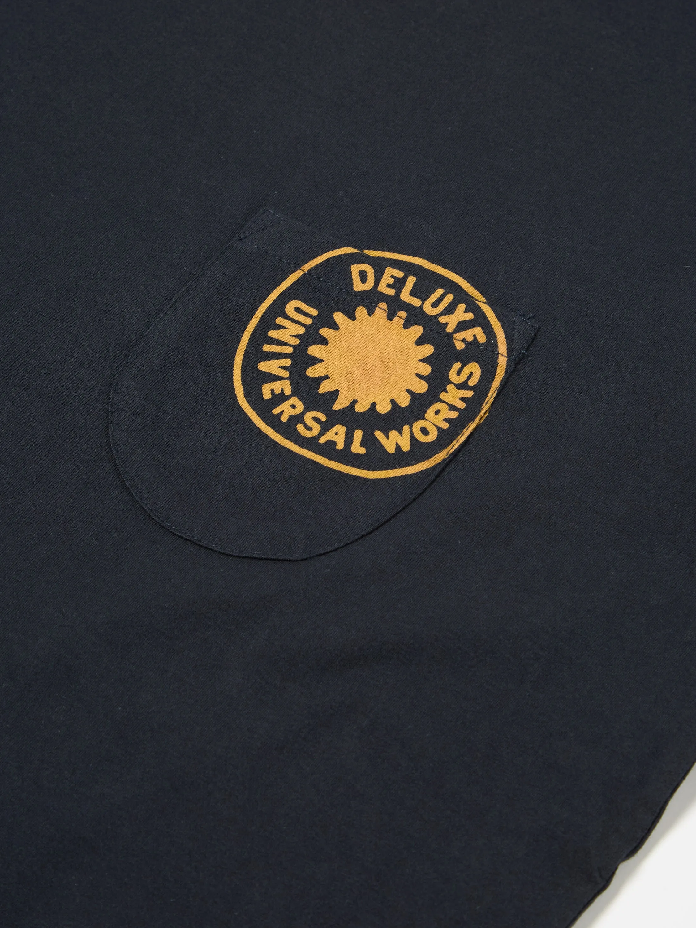 Universal Works Print Pocket Tee in Navy Single Jersey Deluxe sold by Universal Works product image thumbnail 5
