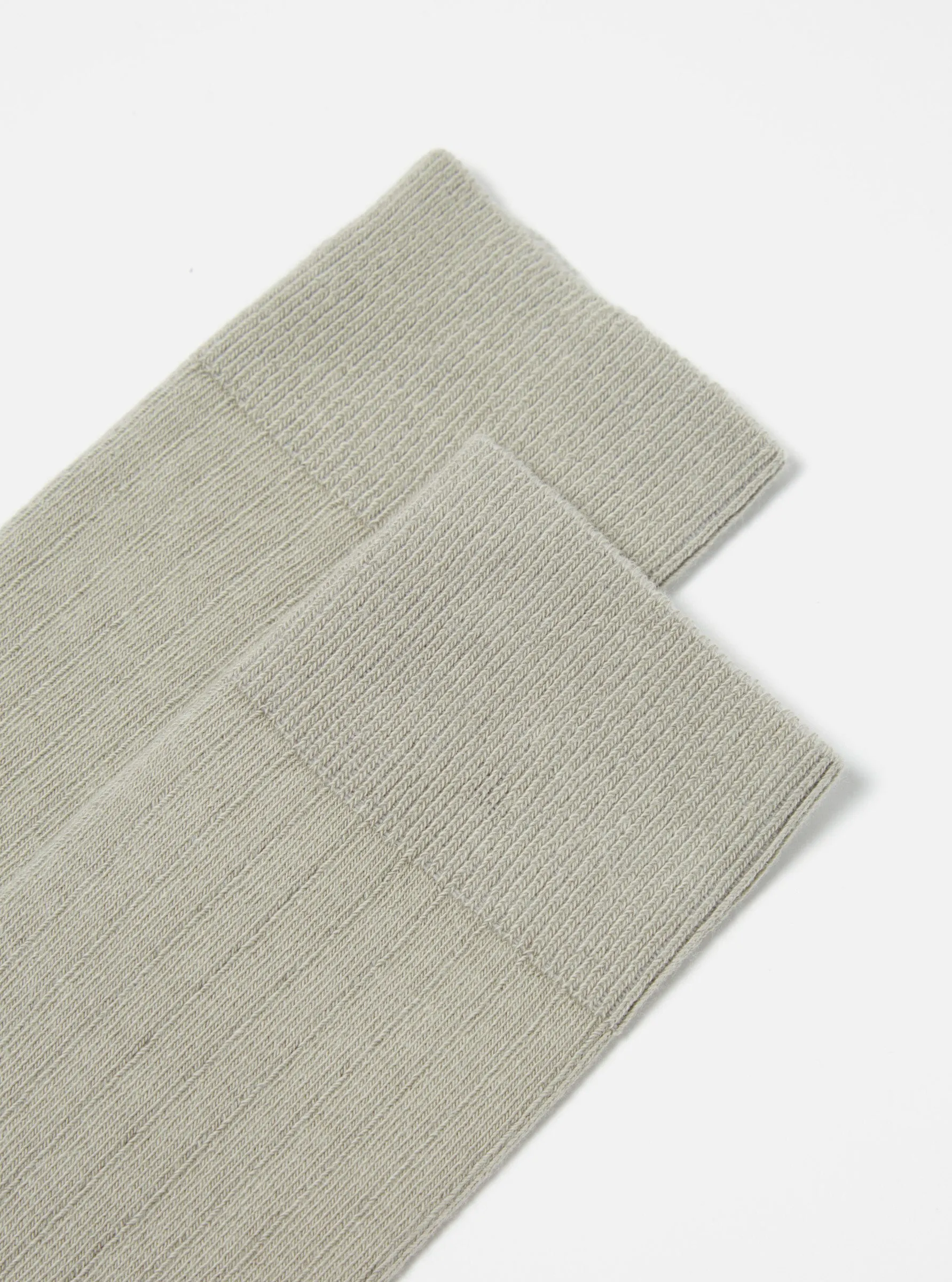 Grey Rib Knit Modal Sock sold by Universal Works product image thumbnail 2