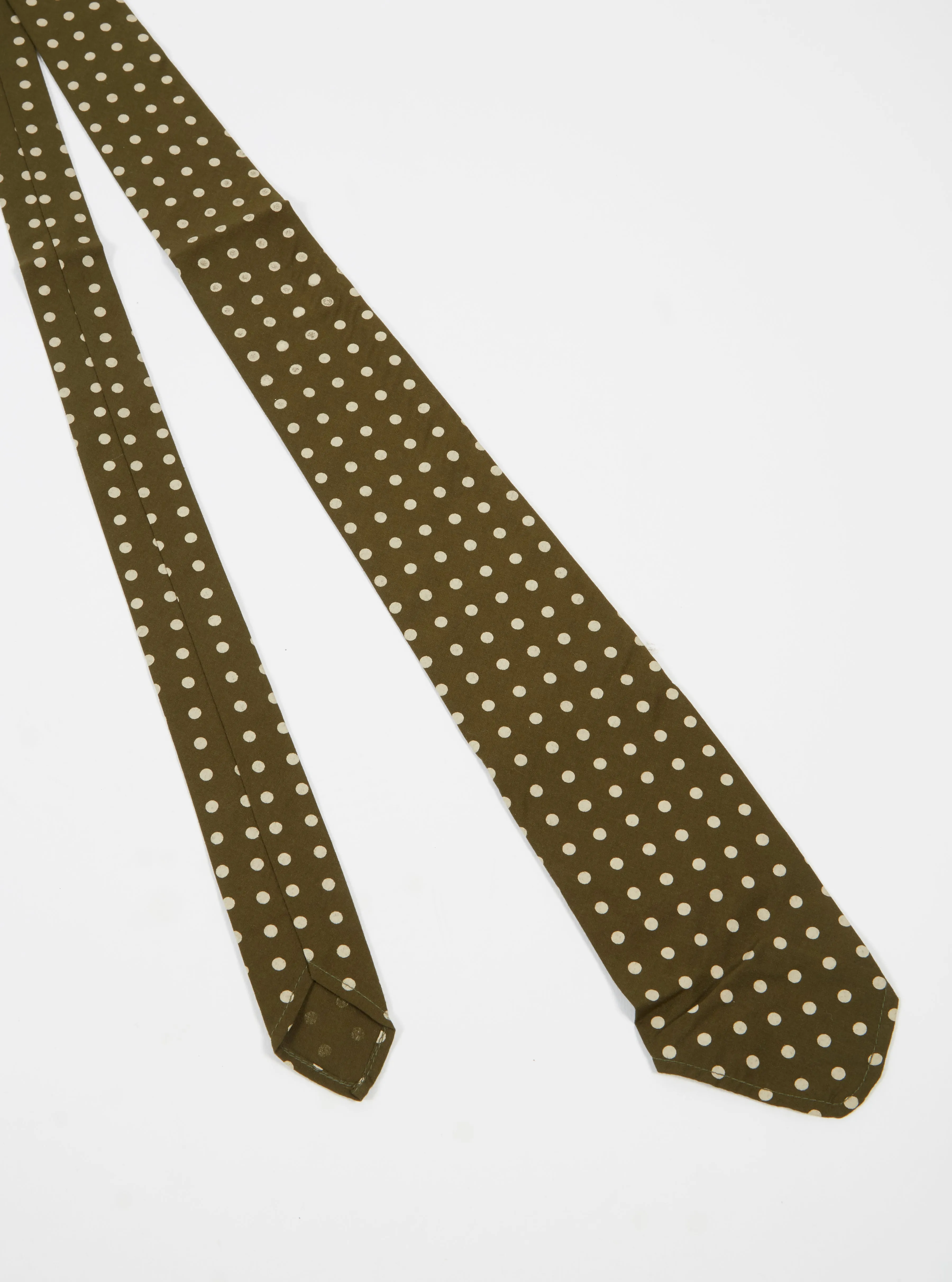 Olive Dot Print Tie sold by Universal Works product image thumbnail 3