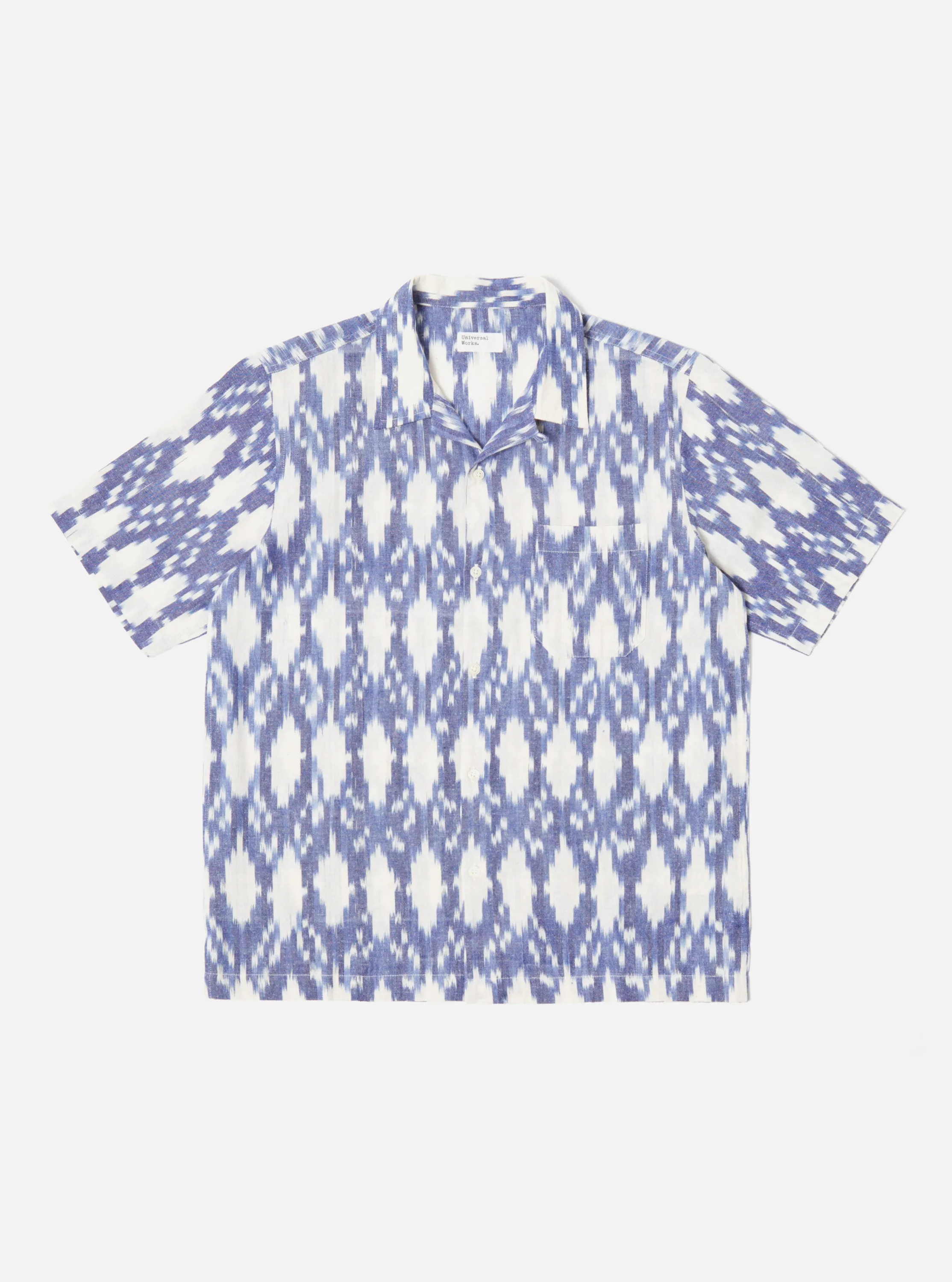 Universal Works Road Shirt in Ecru Summer Ikat sold by Universal Works product image thumbnail 2