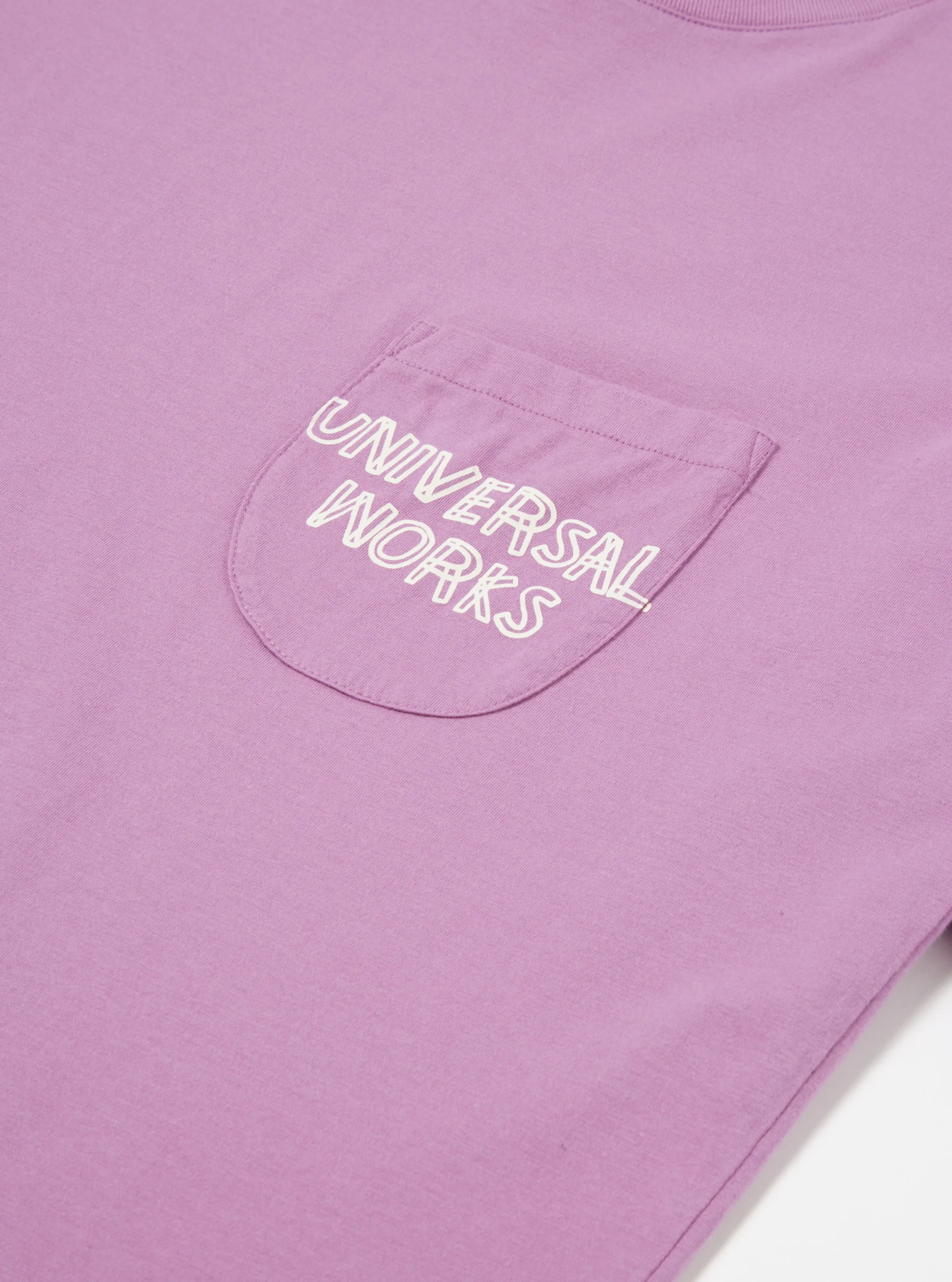 Universal Works Print Pocket Tee in Lilac Organic Jersey sold by Universal Works product image thumbnail 5