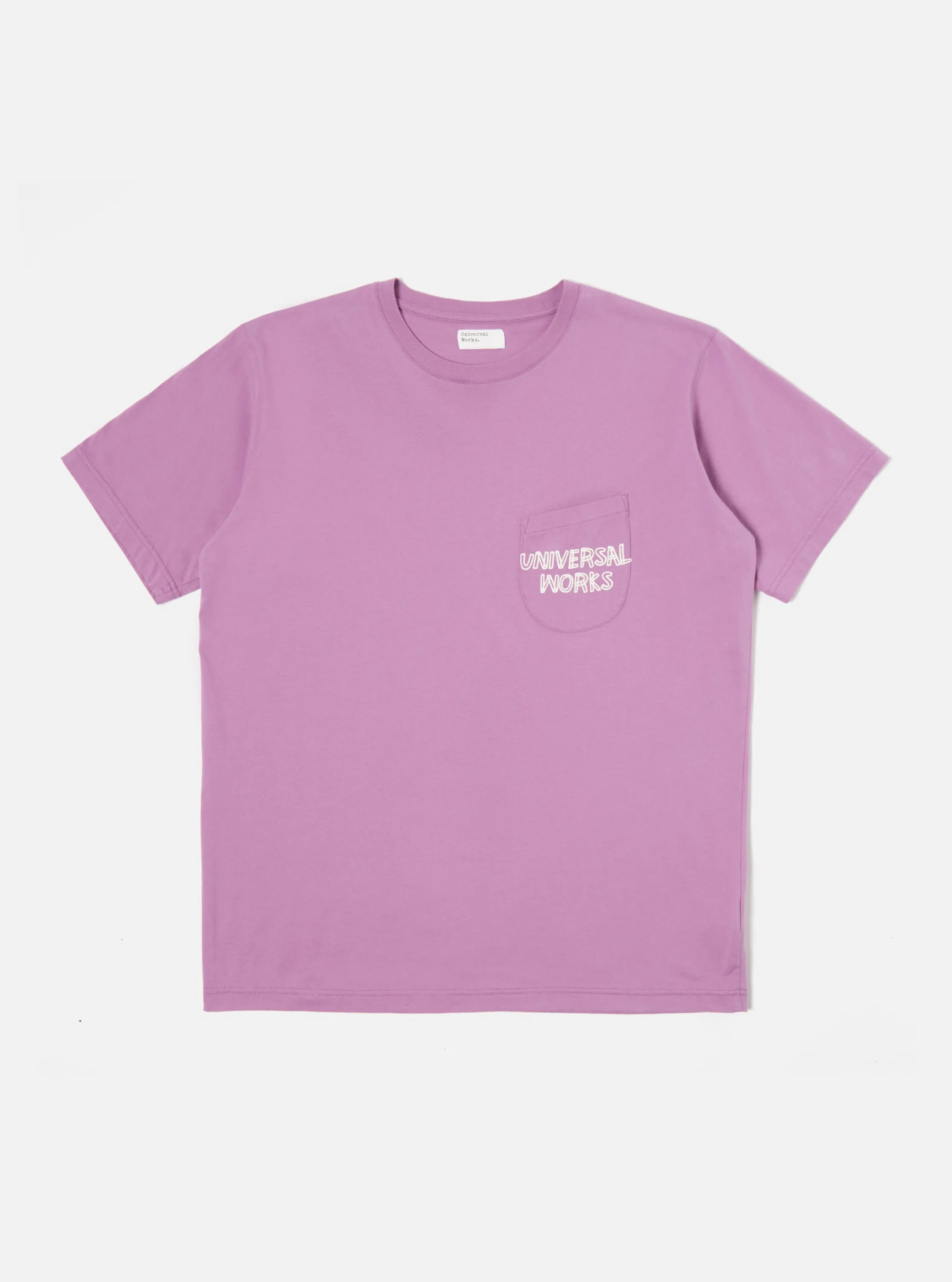 Universal Works Print Pocket Tee in Lilac Organic Jersey sold by Universal Works product image thumbnail 2