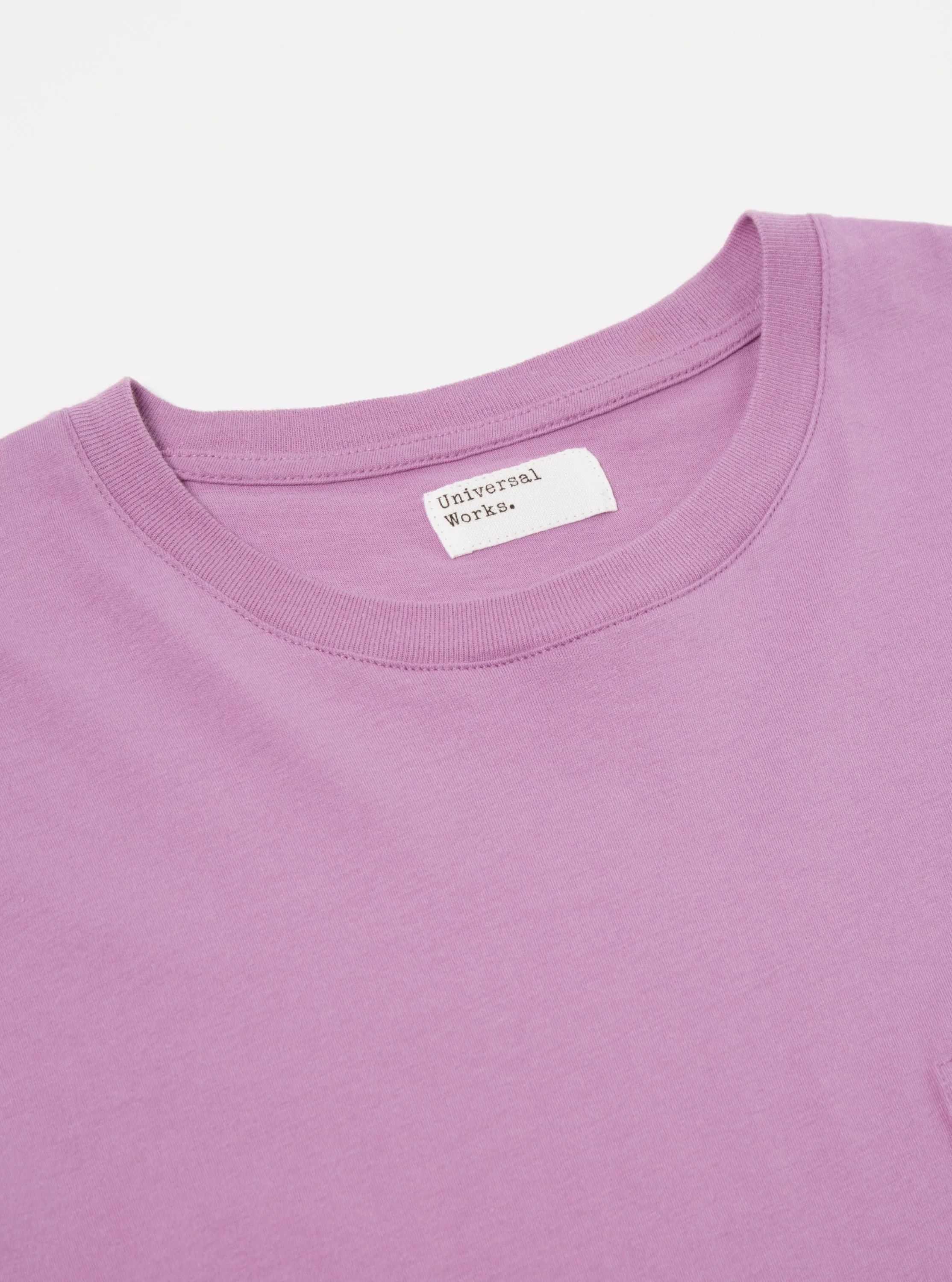 Universal Works Print Pocket Tee in Lilac Organic Jersey sold by Universal Works product image thumbnail 4