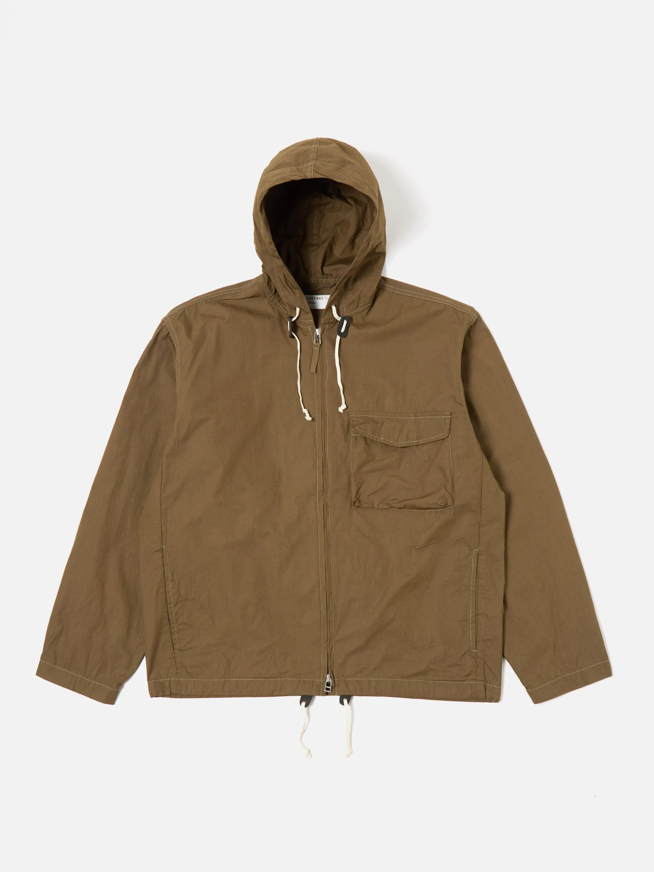 Universal Works Fistral Jacket II in Khaki Broad Cloth sold by Universal Works