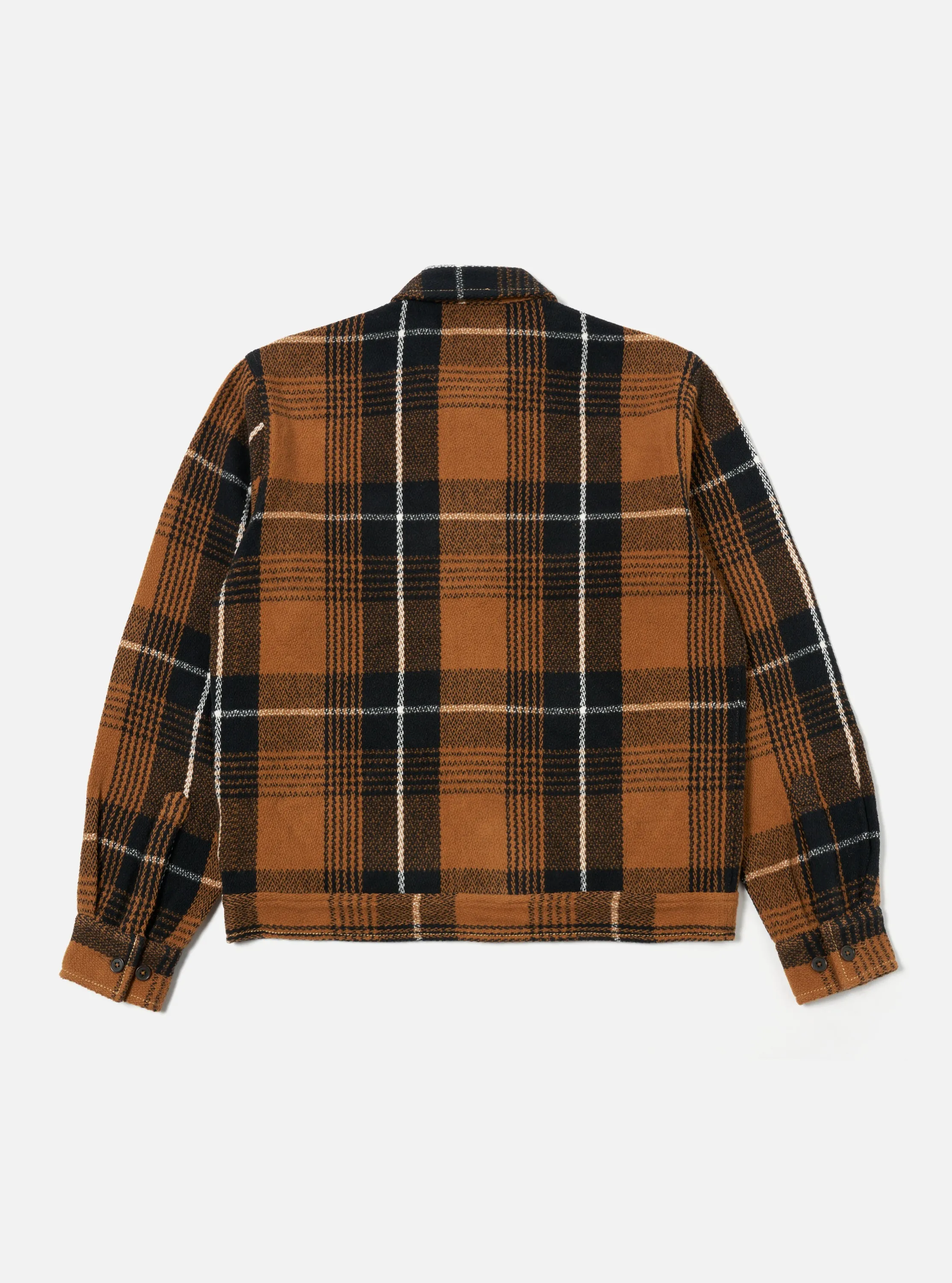Universal Works Uniform Jacket in Brown Earth II Check sold by Universal Works product image thumbnail 2