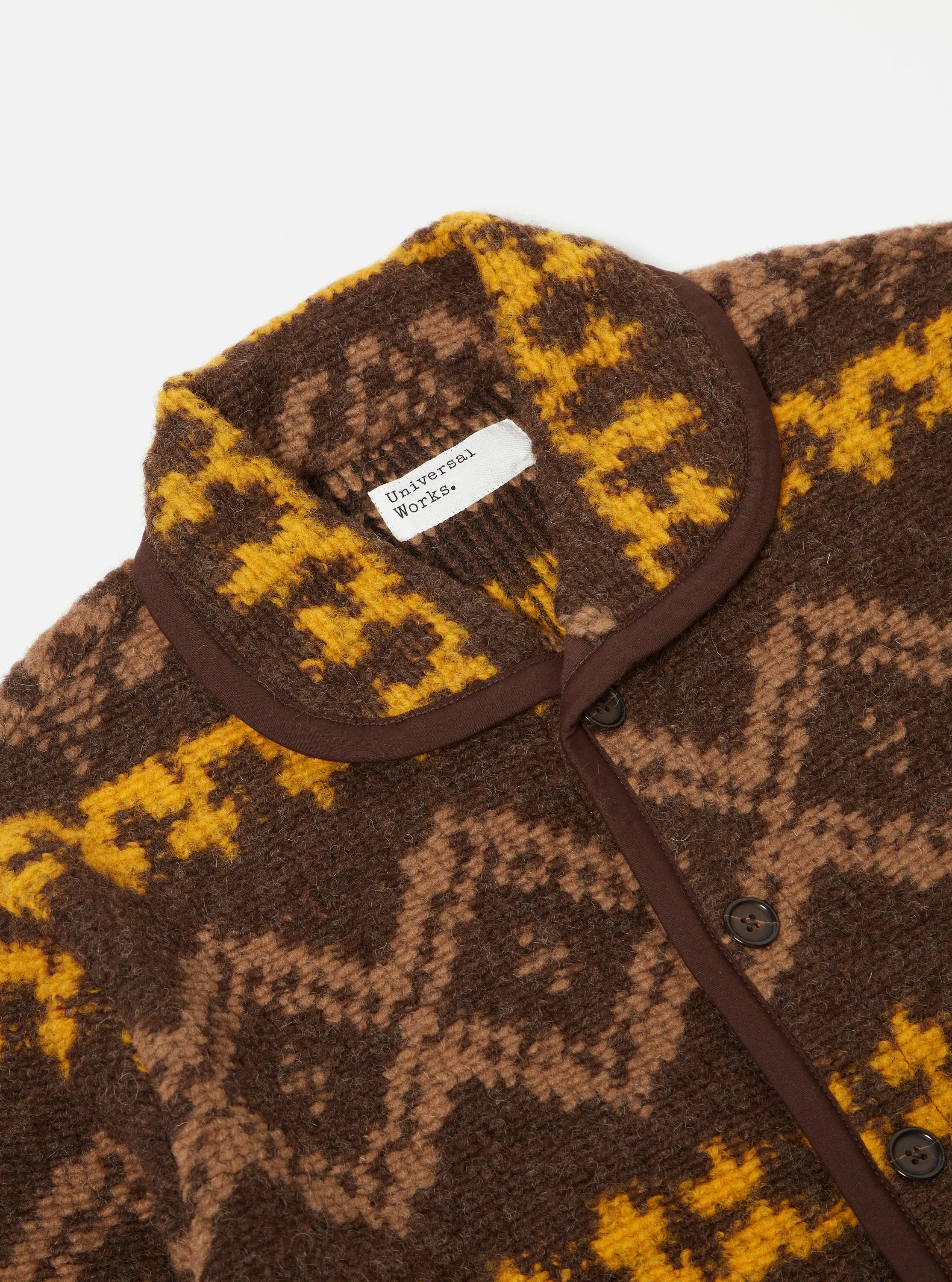 Universal Works Lancaster Jacket in Brown Rug Fleece sold by Universal Works product image thumbnail 3