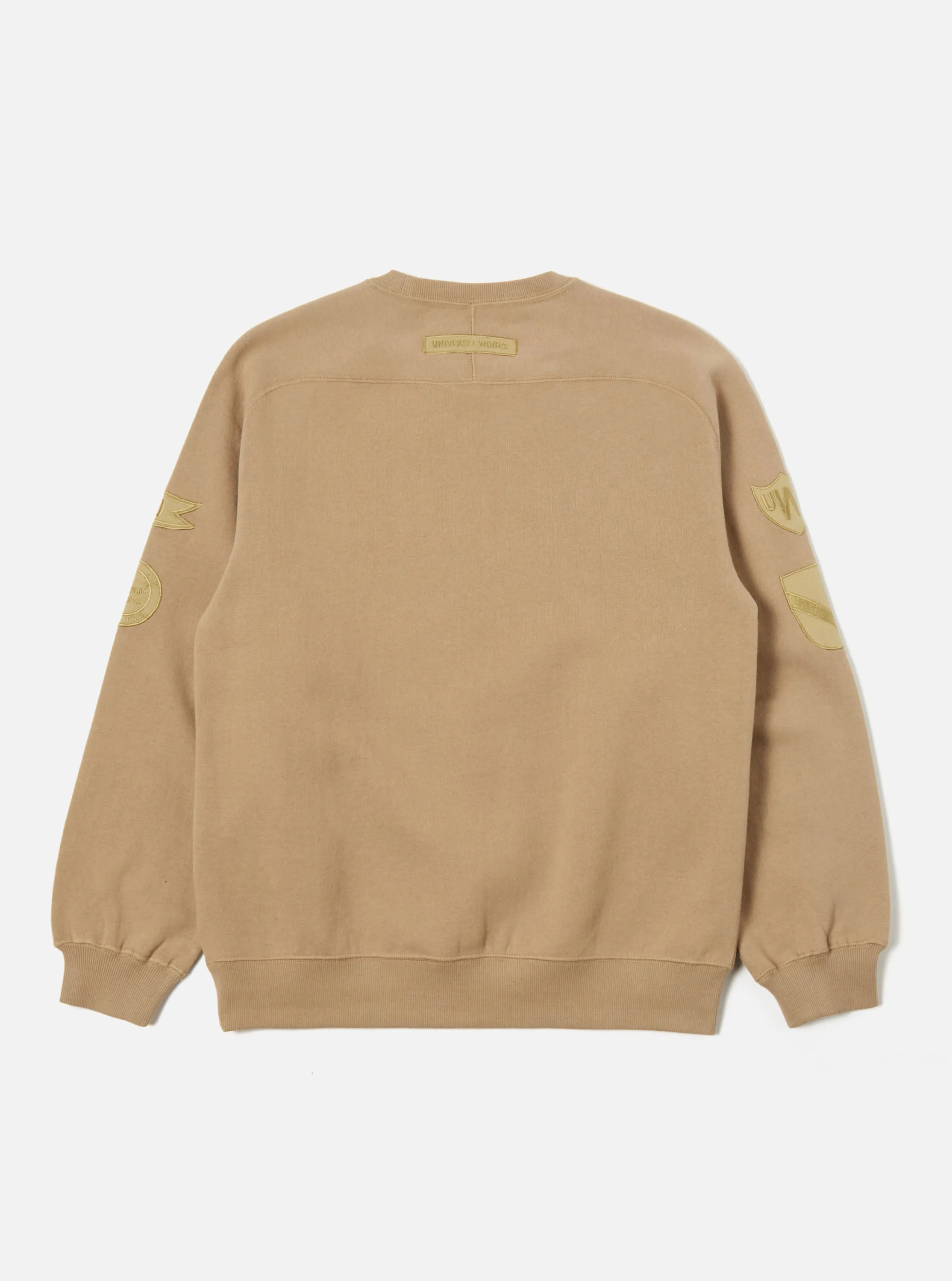 Universal Works 'Peace, Love & Soul' Sweatshirt in Sand Brush Back Sweat sold by Universal Works product image thumbnail 3