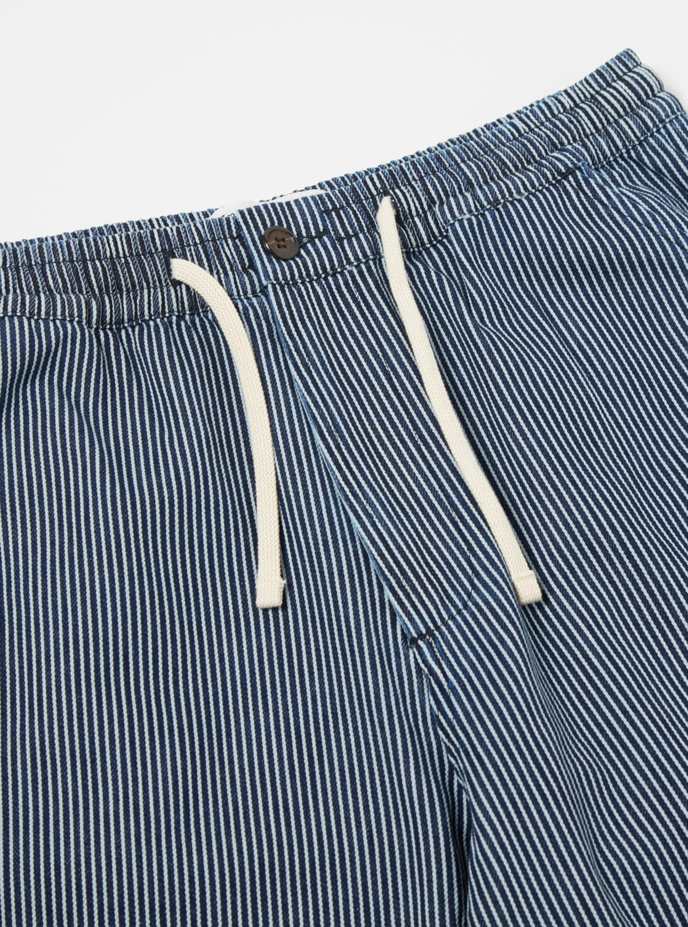 Universal Works Hi Water Trouser in Indigo Hickory Stripe Denim sold by Universal Works product image thumbnail 5