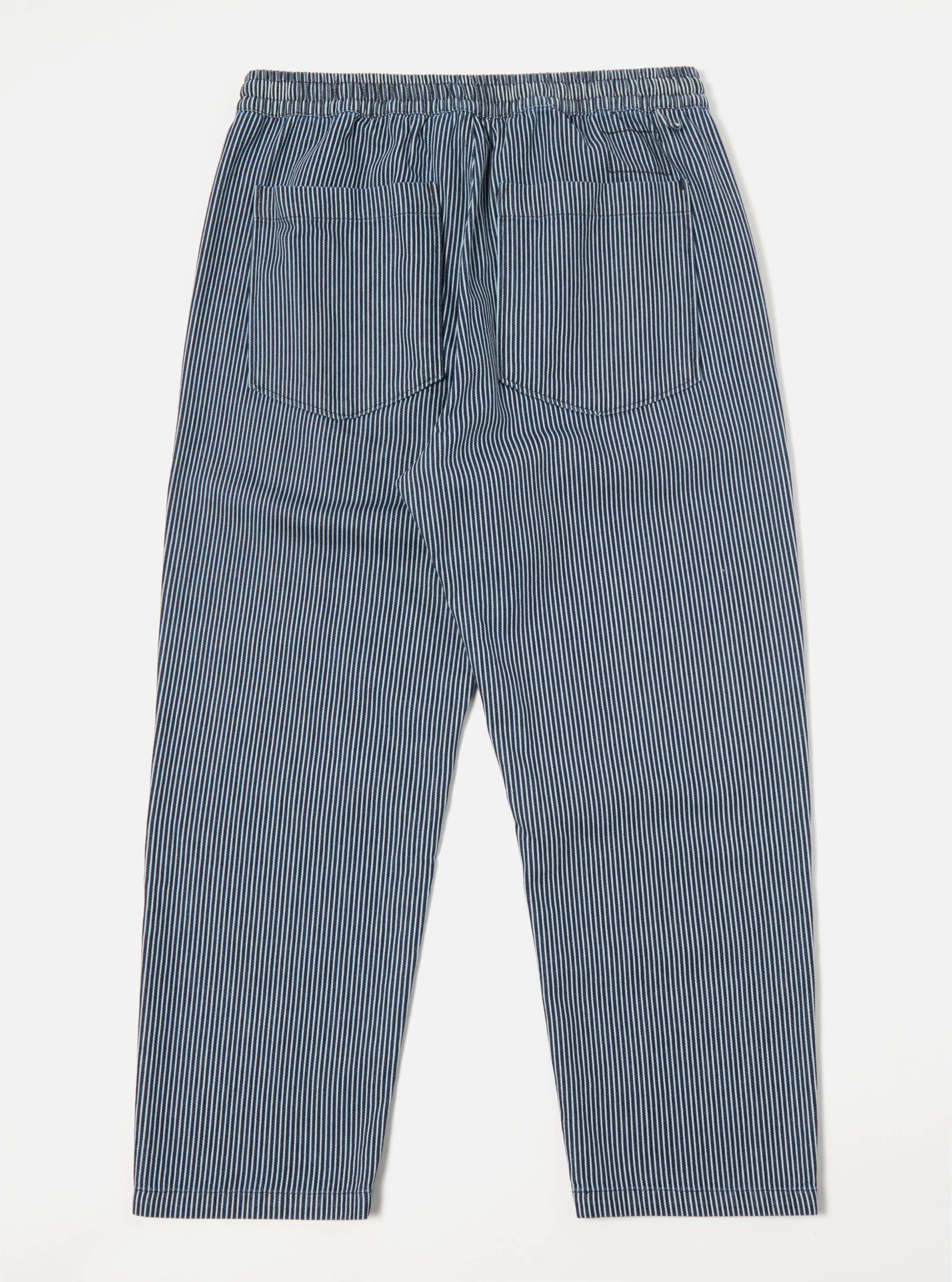 Universal Works Hi Water Trouser in Indigo Hickory Stripe Denim sold by Universal Works product image thumbnail 4