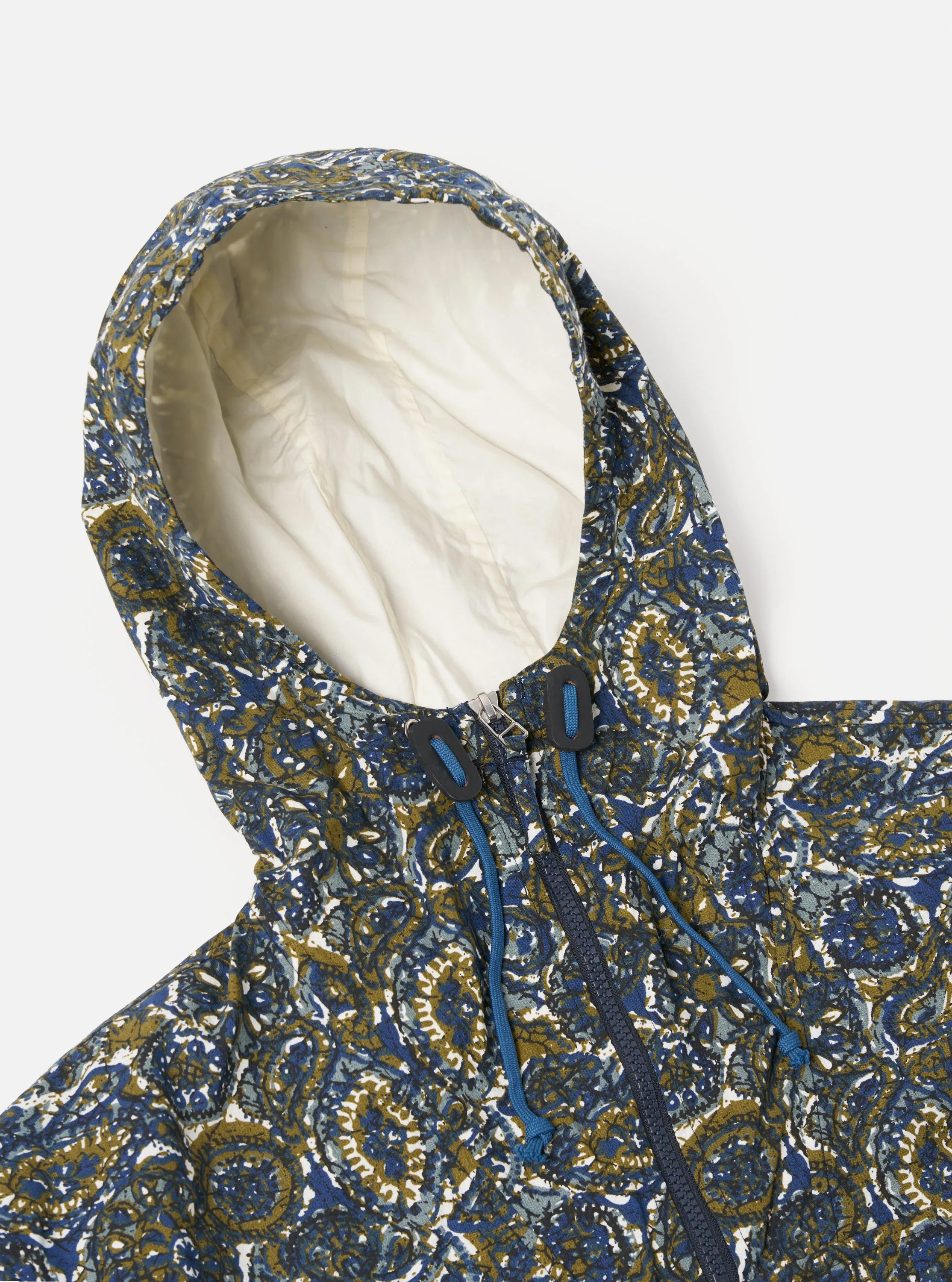 Universal Works Pullover Anorak in Navy Artist Print Cotton sold by Universal Works product image thumbnail 3