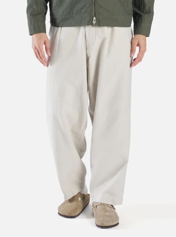 Universal Works Oxford Pant in Driftwood Slub Sateen sold by Universal Works