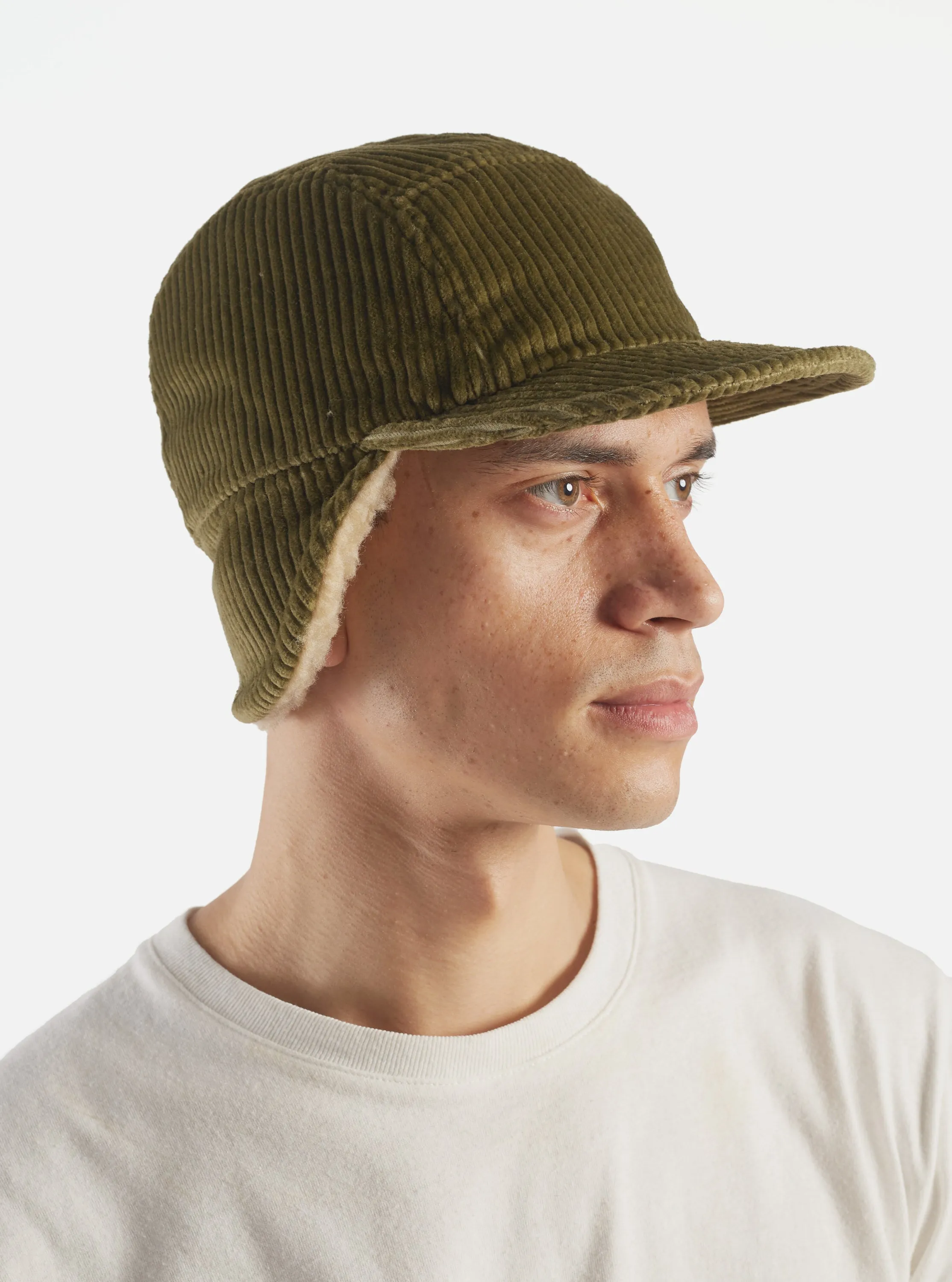 cableami® 5w Cap in Olive Corduroy sold by Universal Works product image thumbnail 3