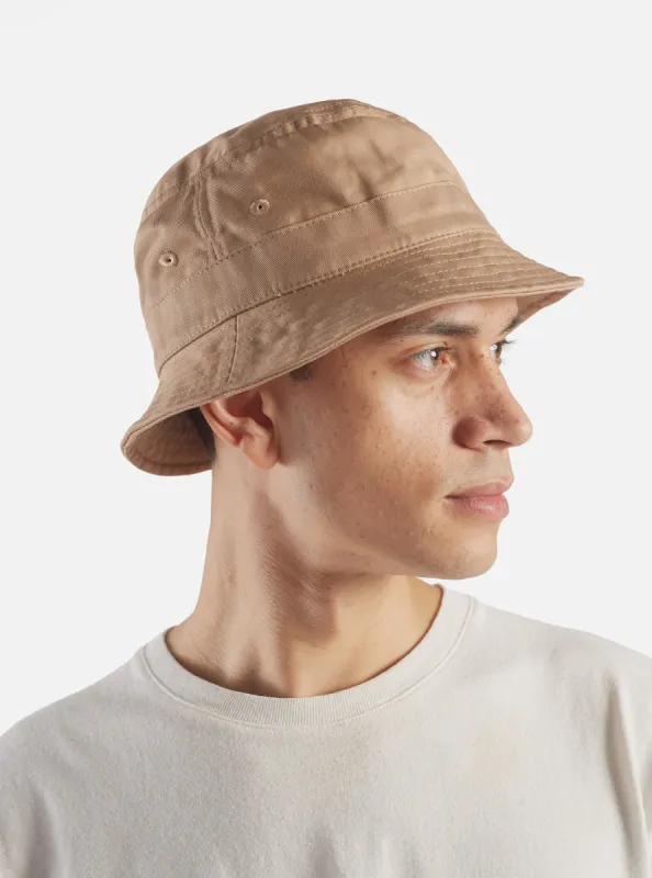 Universal Works Bucket Hat in Summer Oak Twill Cotton sold by Universal Works