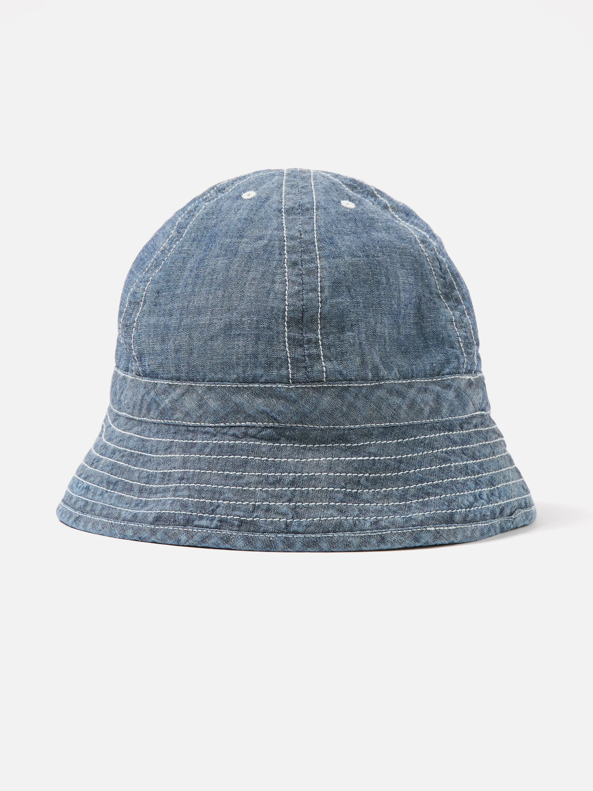 Universal Works Naval Hat in Indigo Chambray sold by Universal Works