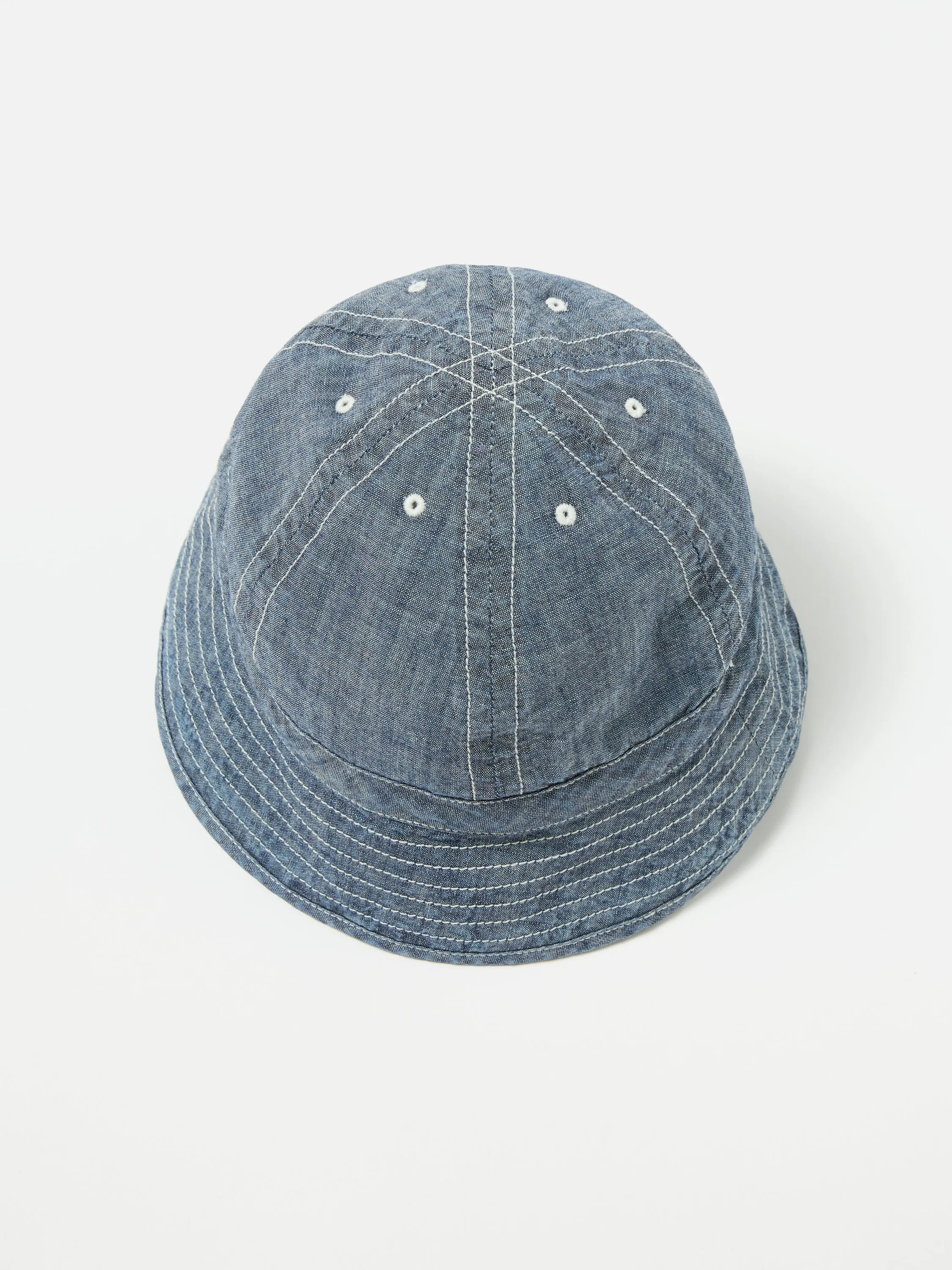 Universal Works Naval Hat in Indigo Chambray sold by Universal Works product image thumbnail 3