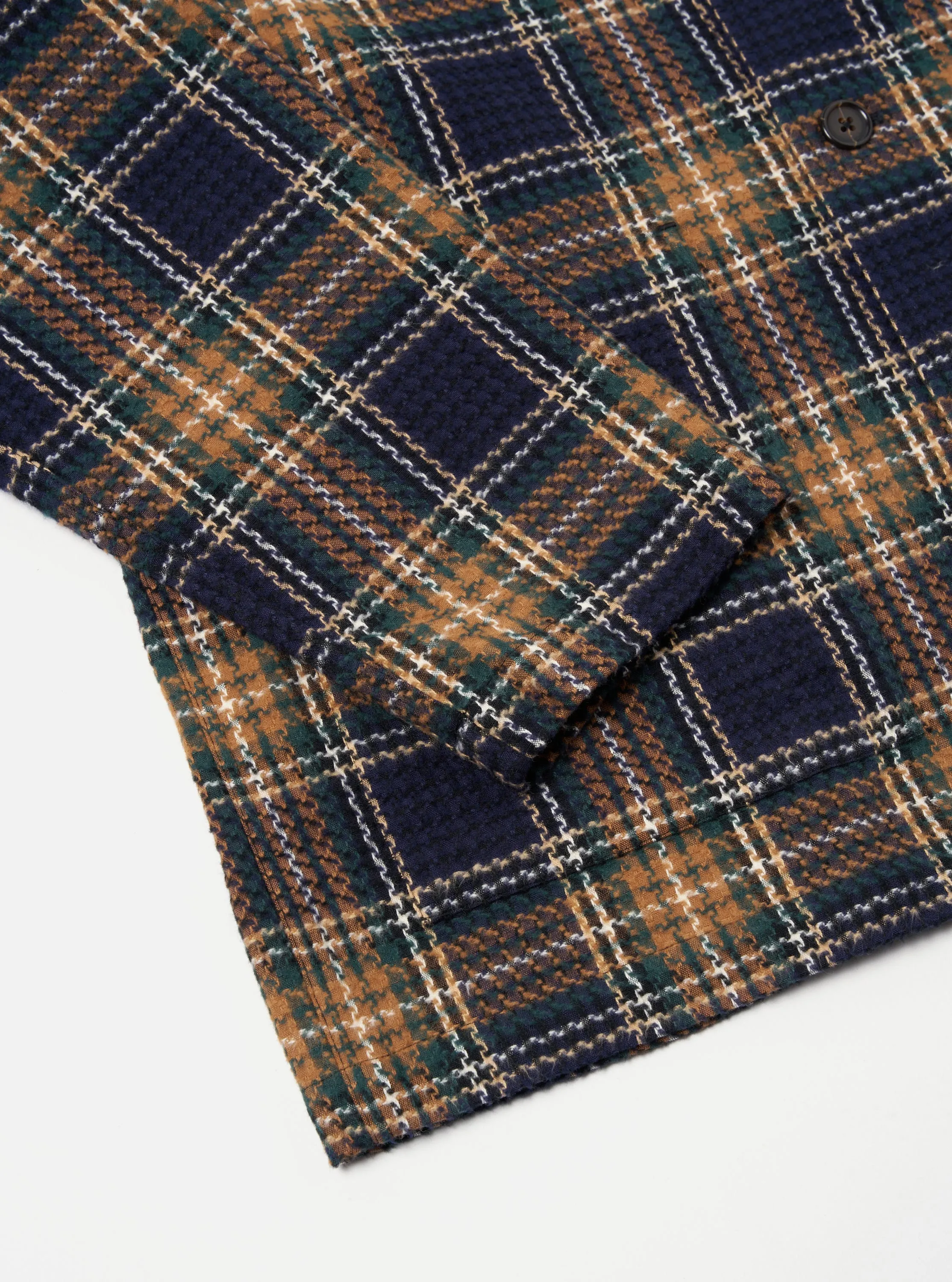 Universal Works Easy Jacket in Navy/Green Lake Cotton sold by Universal Works product image thumbnail 5