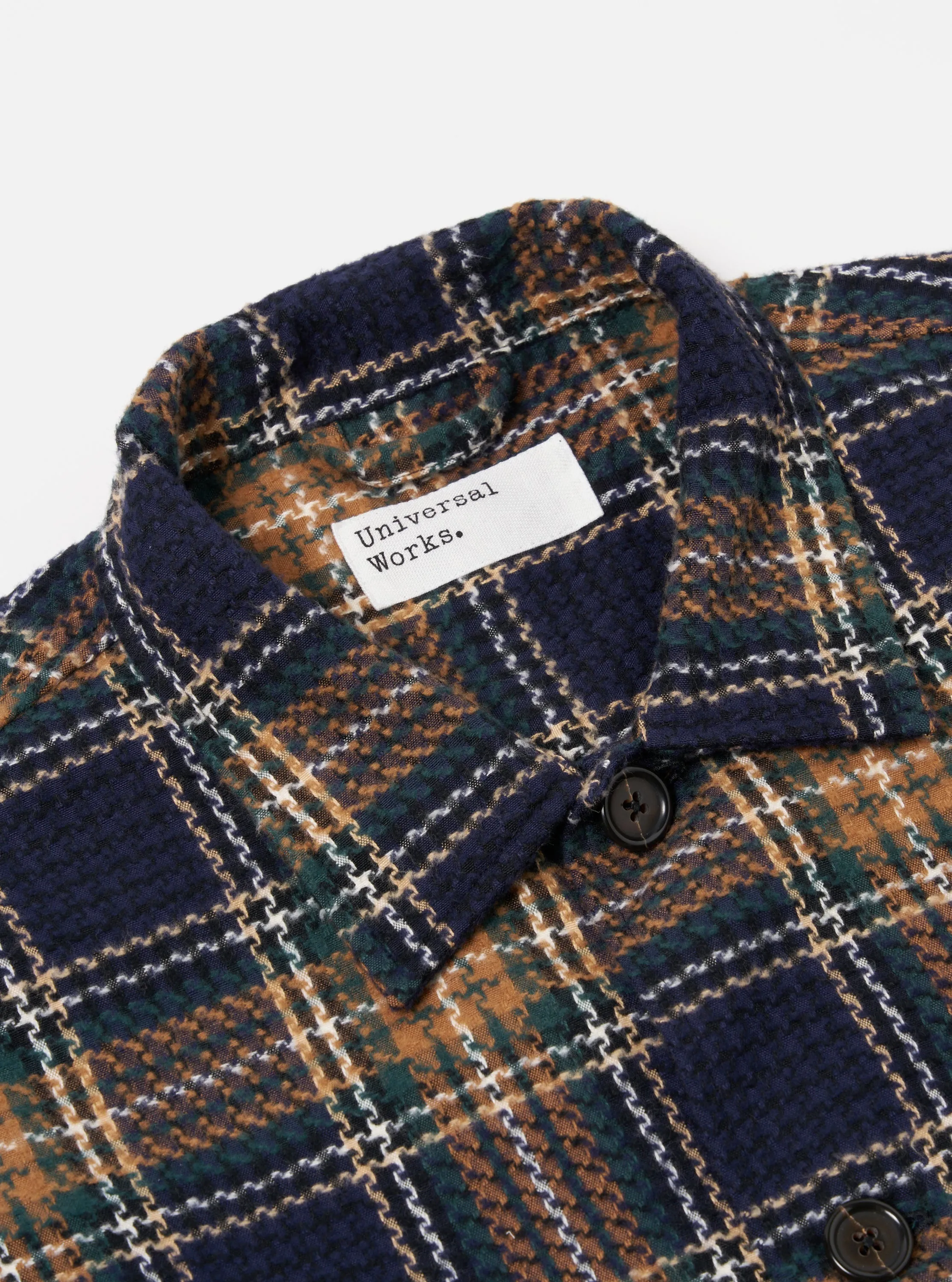 Universal Works Easy Jacket in Navy/Green Lake Cotton sold by Universal Works product image thumbnail 3