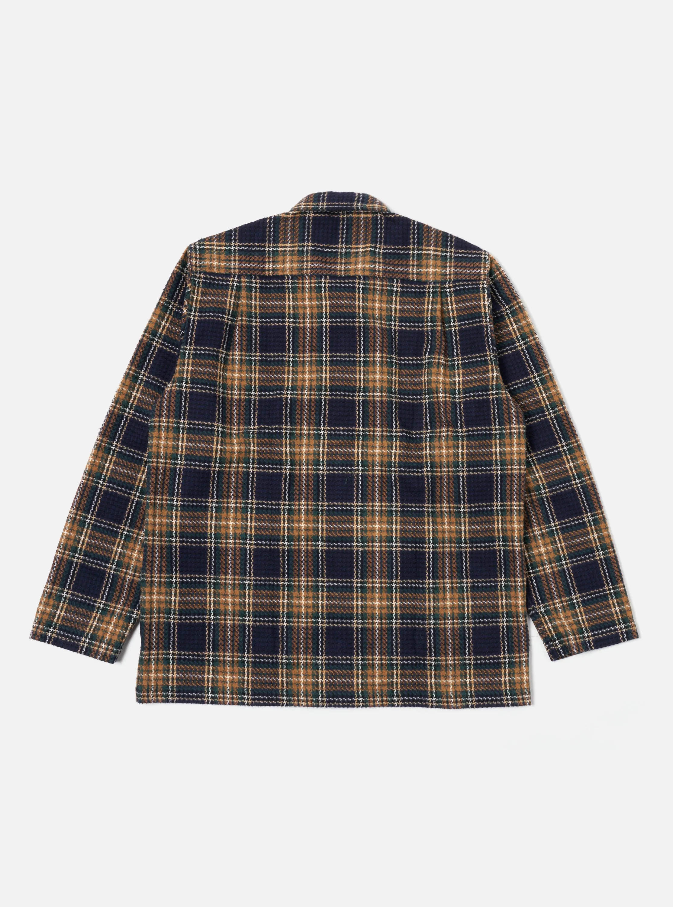 Universal Works Easy Jacket in Navy/Green Lake Cotton sold by Universal Works product image thumbnail 2