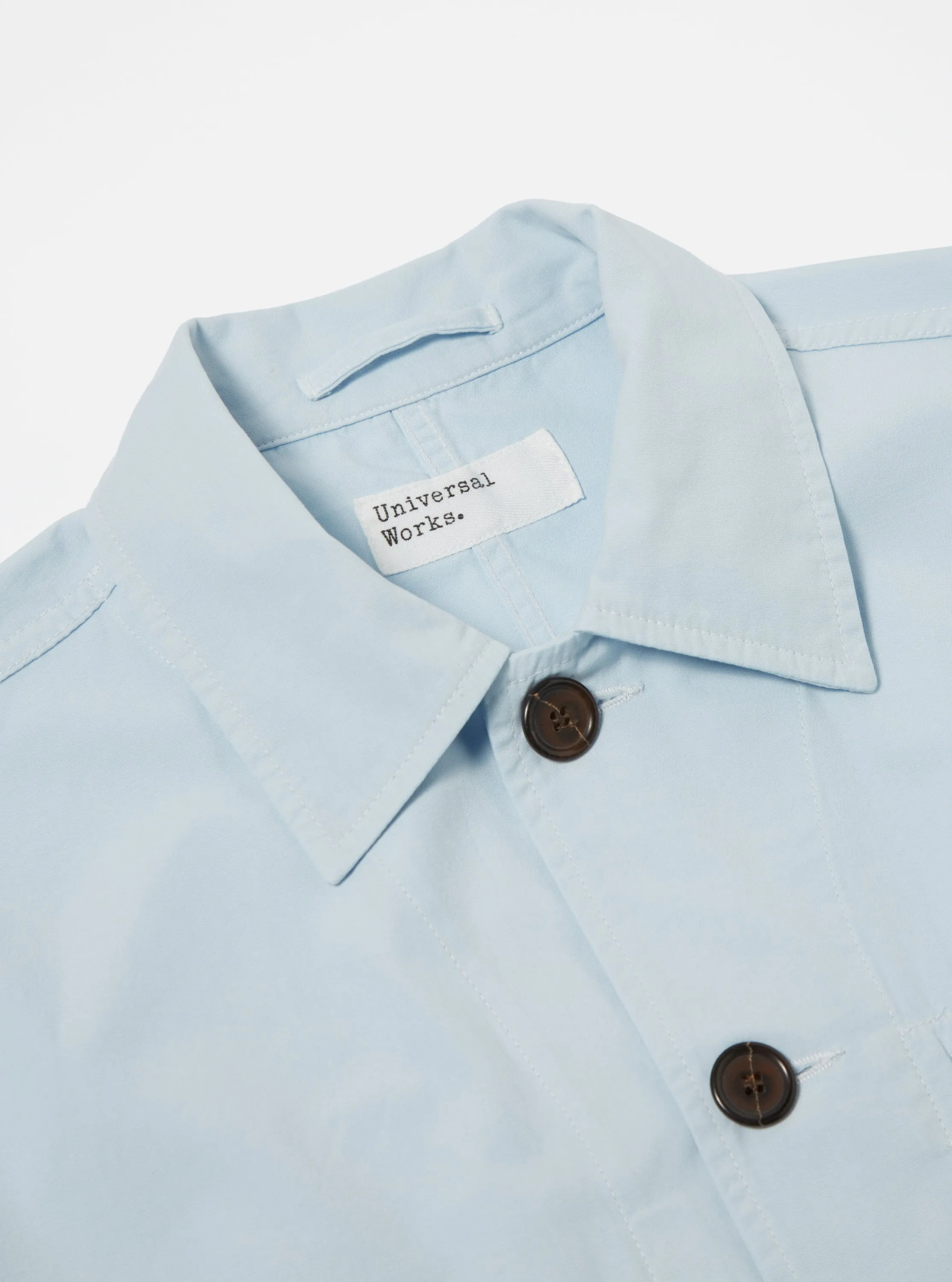 Universal Works Utility Jacket in Sky Summer Canvas sold by Universal Works product image thumbnail 4