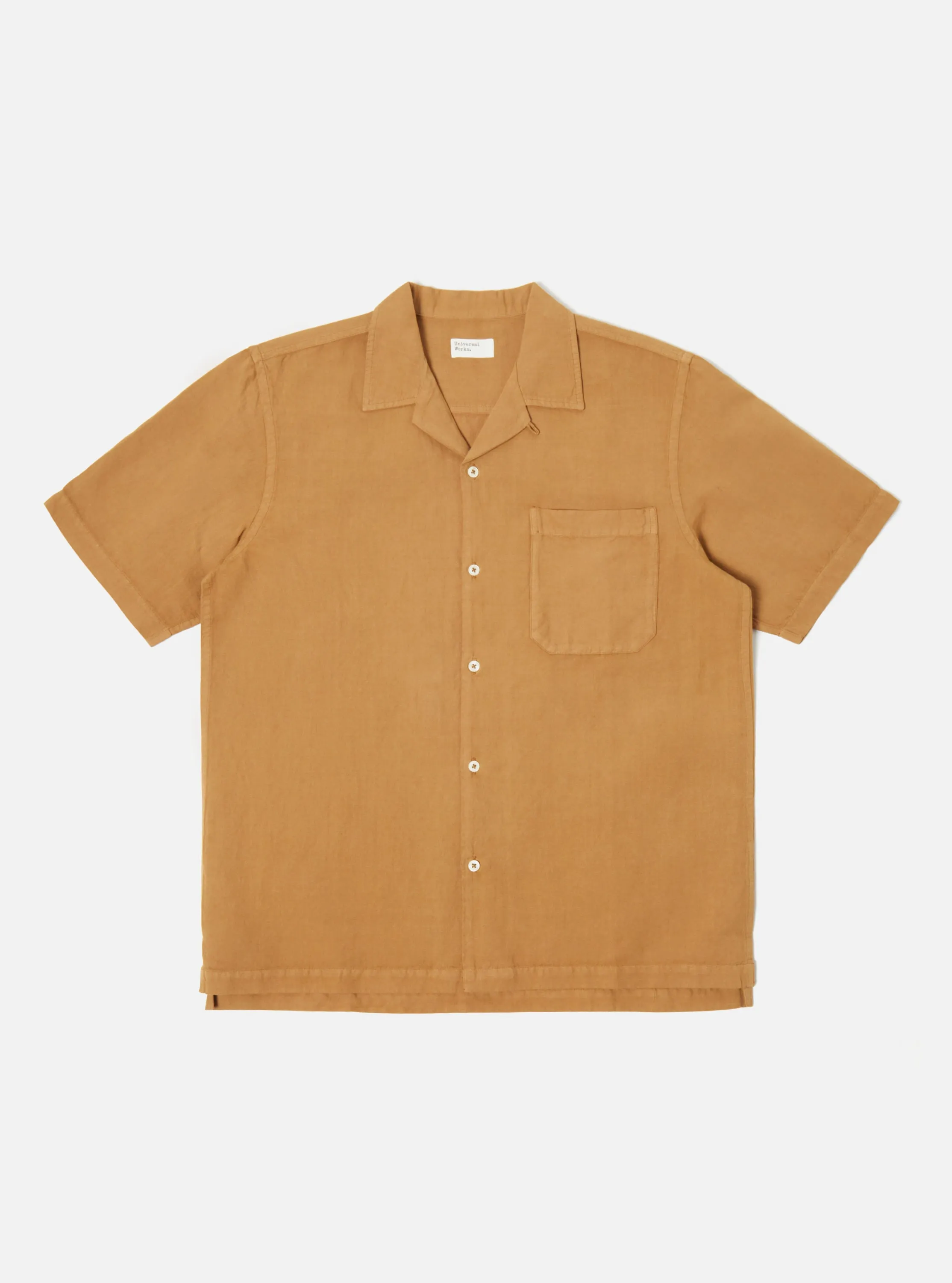Universal Works Camp Shirt in Bronze Hemp Cotton Shirting sold by Universal Works product image thumbnail 2