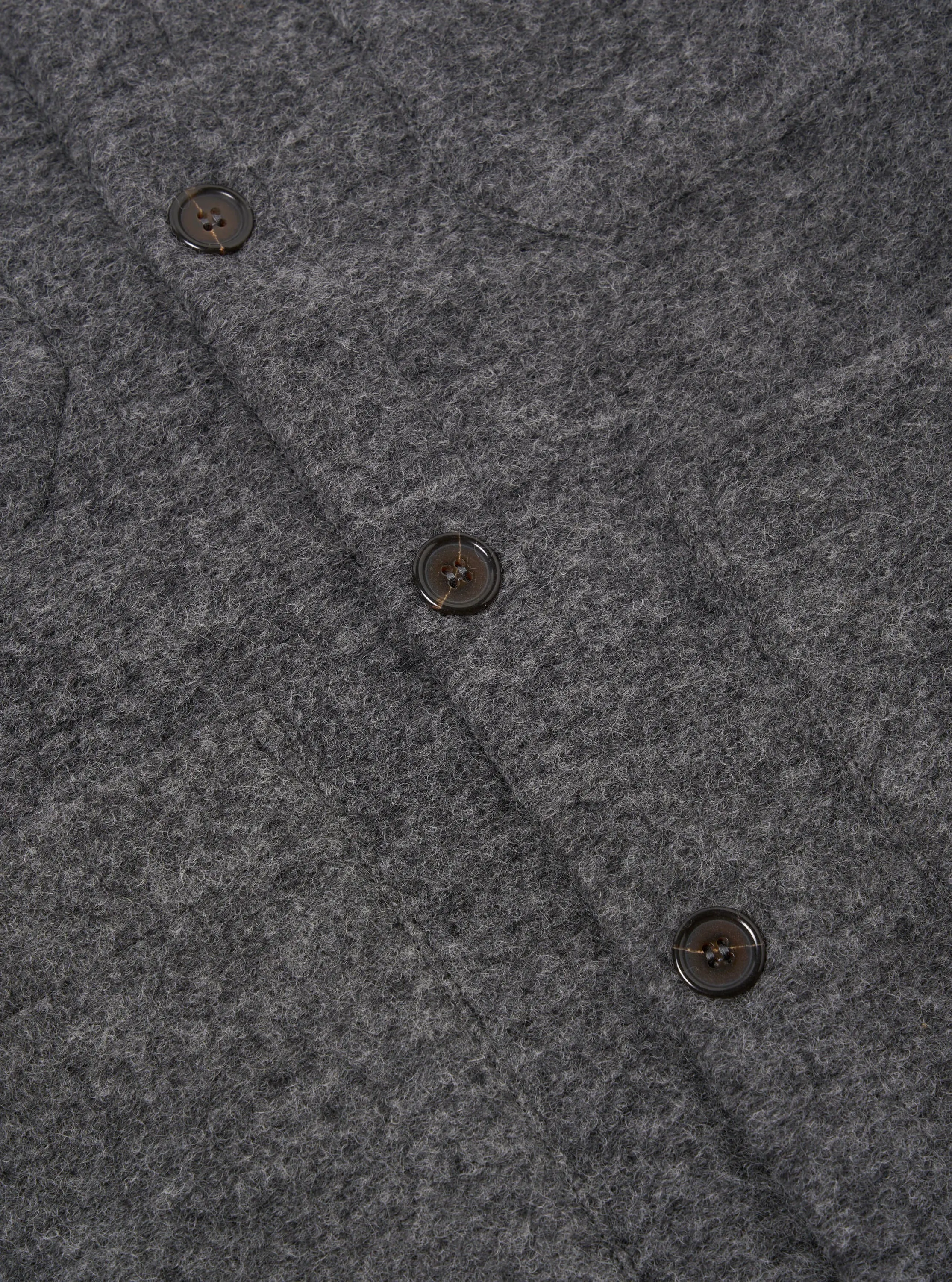 Universal Works Cardigan in Grey Marl Wool Fleece sold by Universal Works product image thumbnail 4