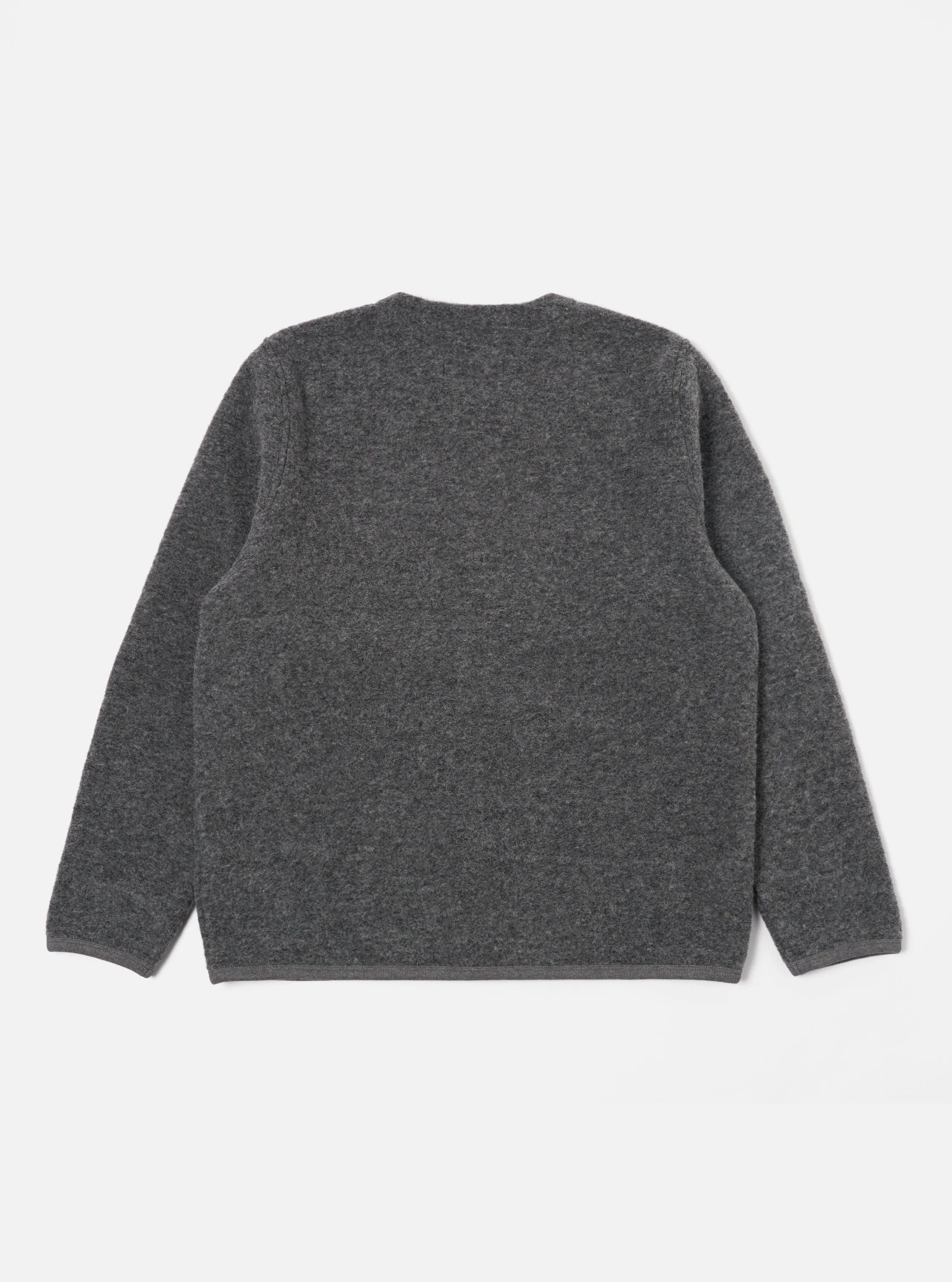 Universal Works Cardigan in Grey Marl Wool Fleece sold by Universal Works product image thumbnail 2