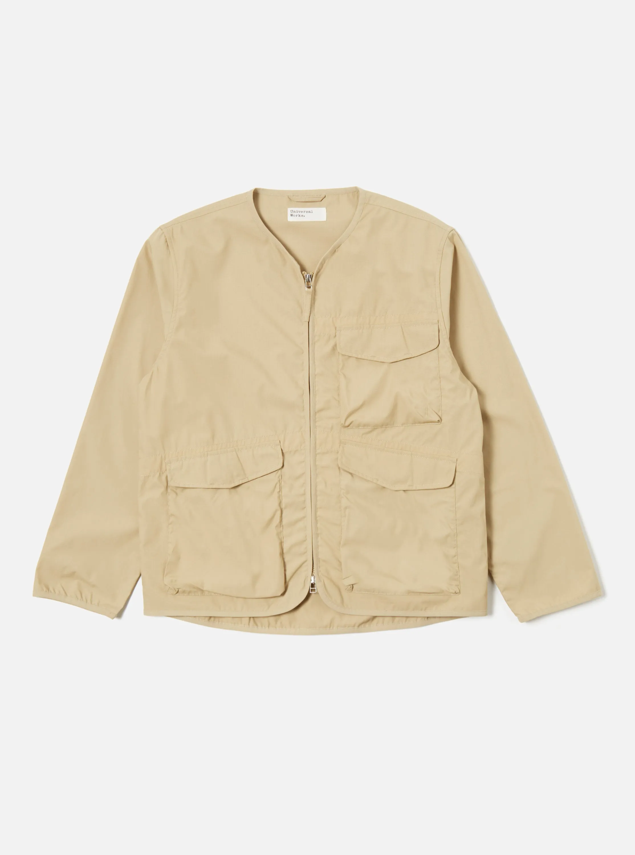 Universal Works Parachute Liner Jacket in Sand Recycled Poly Tech sold by Universal Works product image thumbnail 2