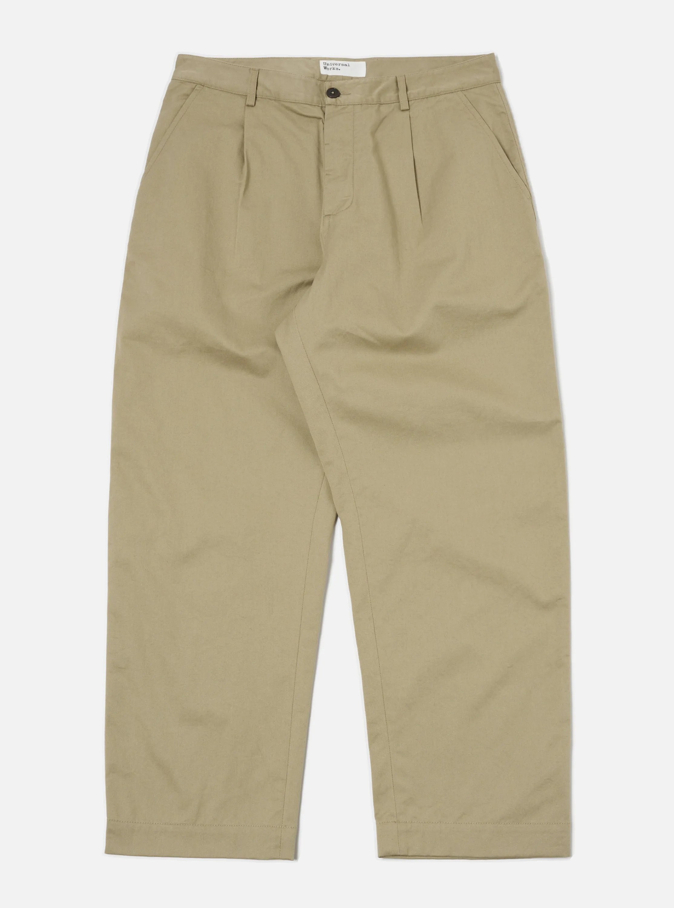 Universal Works Duke Pant in Stone Twill sold by Universal Works