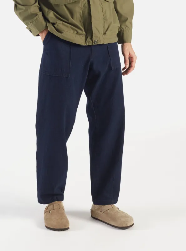 Universal Works Fatigue Pant in 11oz Indigo Denim sold by Universal Works