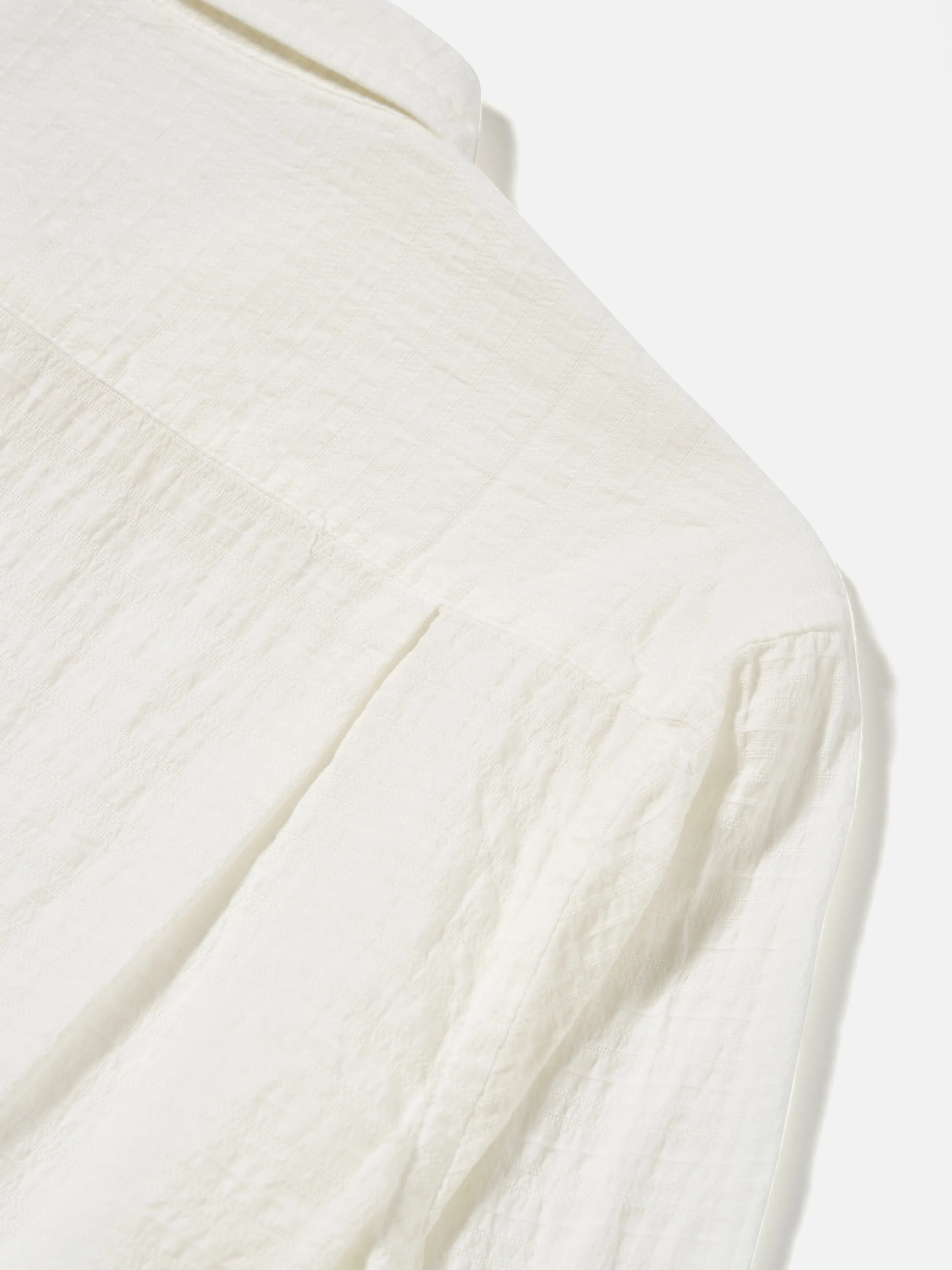 Universal Works Square Pocket Shirt in Ecru Dolly Stripe sold by Universal Works product image thumbnail 4