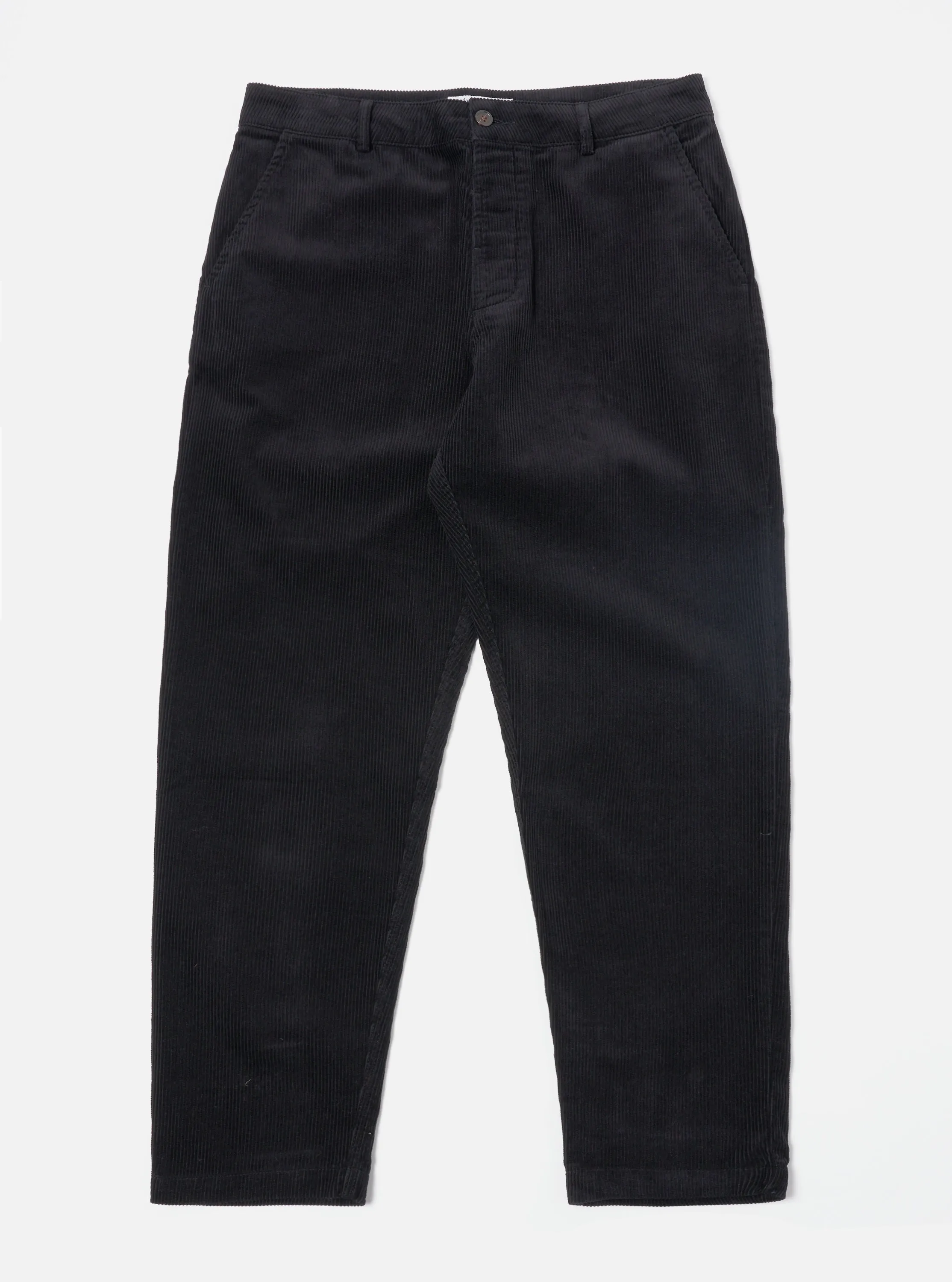Universal Works Military Chino in Black Cord sold by Universal Works