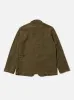 Universal Works Five Pocket Jacket in Olive Chevron Cotton sold by Universal Works