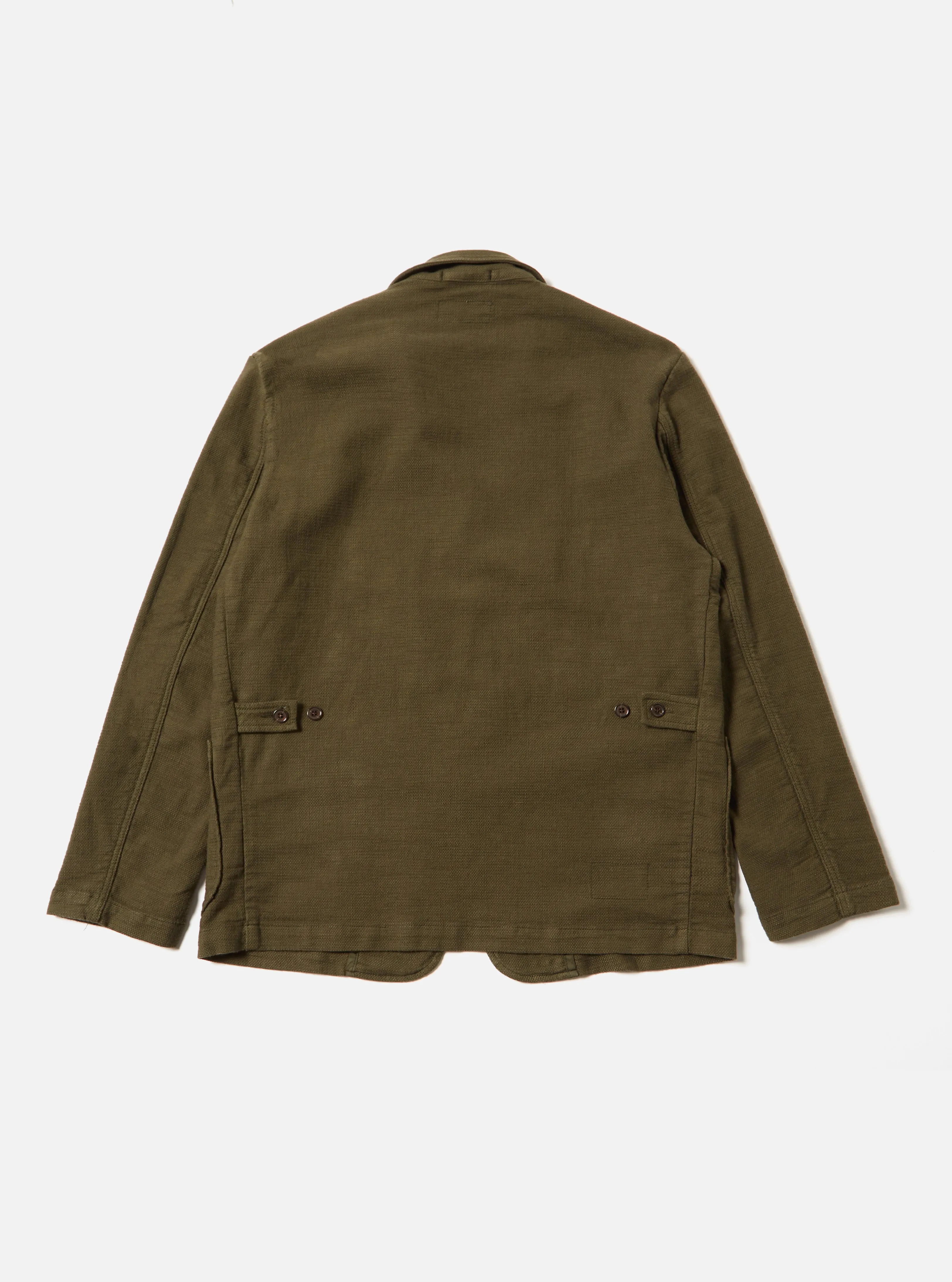 Universal Works Five Pocket Jacket in Olive Chevron Cotton sold by Universal Works product image thumbnail 2