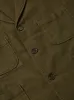 Universal Works Five Pocket Jacket in Olive Chevron Cotton sold by Universal Works