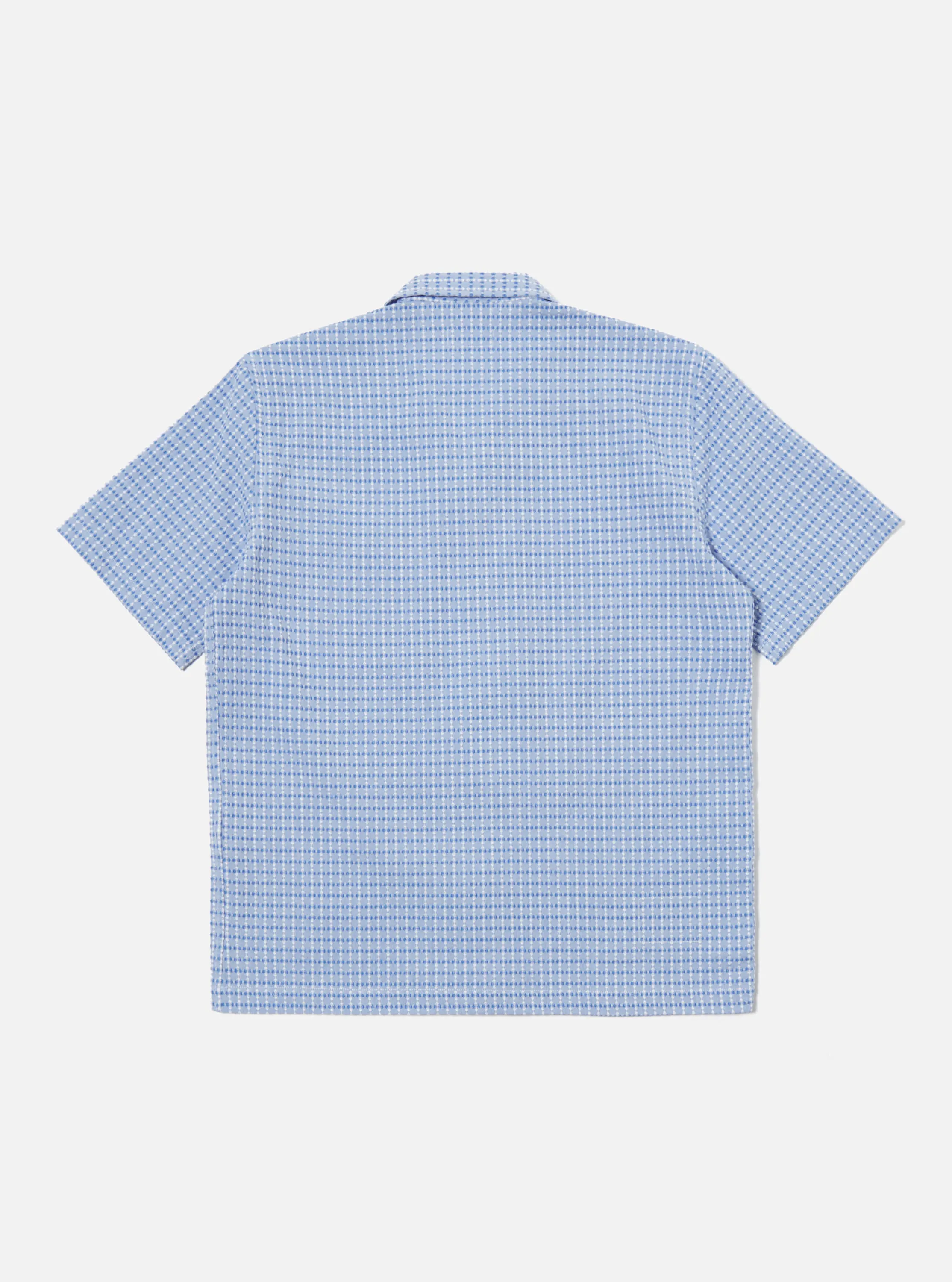 Universal Works Road Shirt in Blue Delos Cotton sold by Universal Works product image thumbnail 3