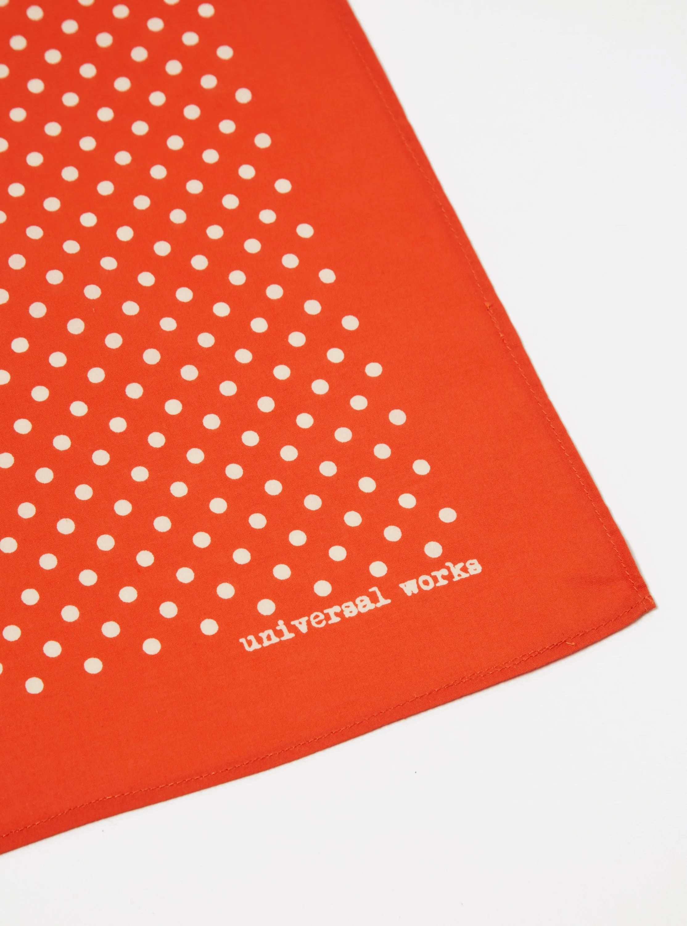 Universal Works Pocket Square in Orange Classic Dot sold by Universal Works product image thumbnail 3