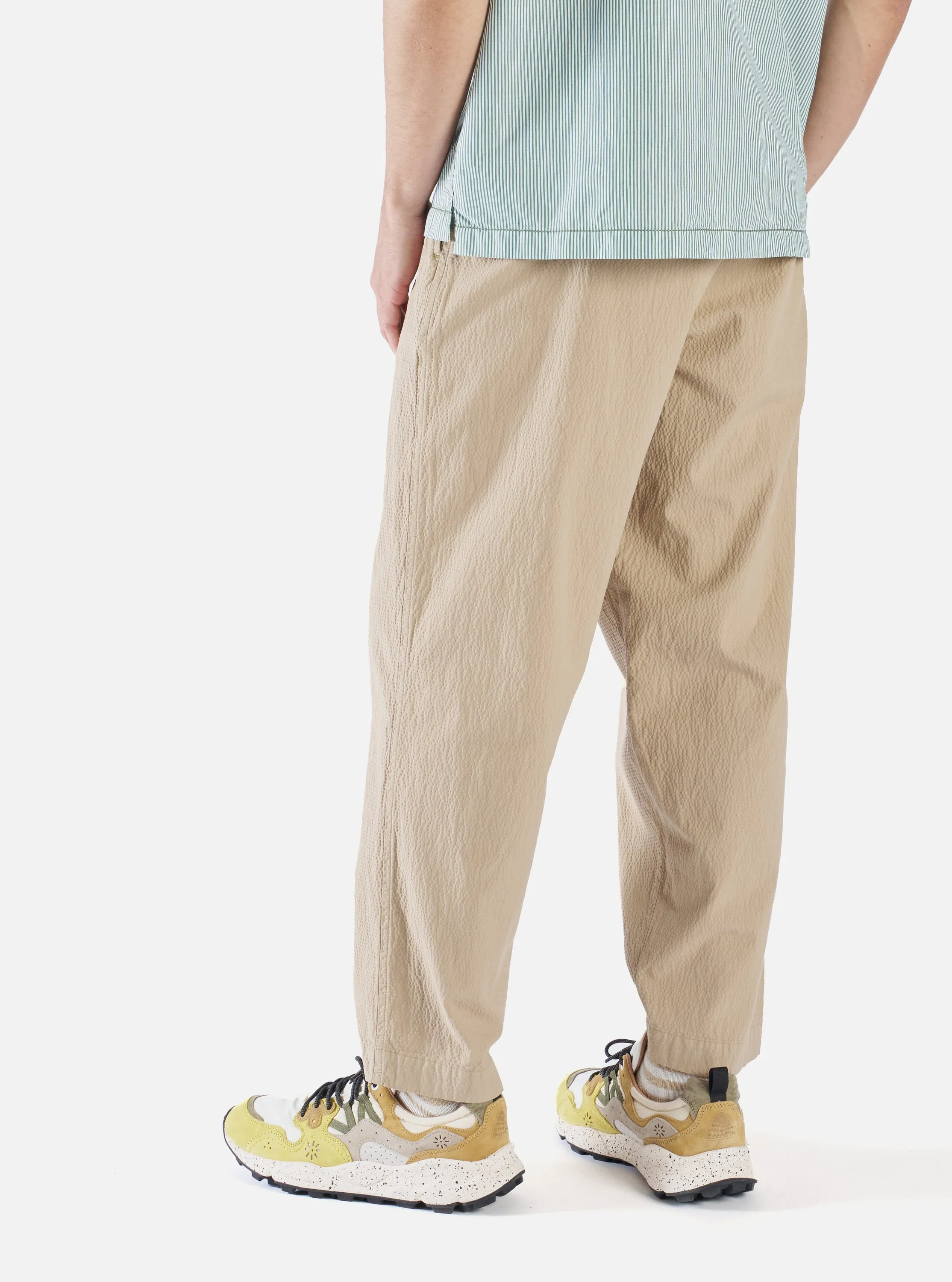 Universal Works Military Chino in Summer Oak Seersucker II sold by Universal Works product image thumbnail 2