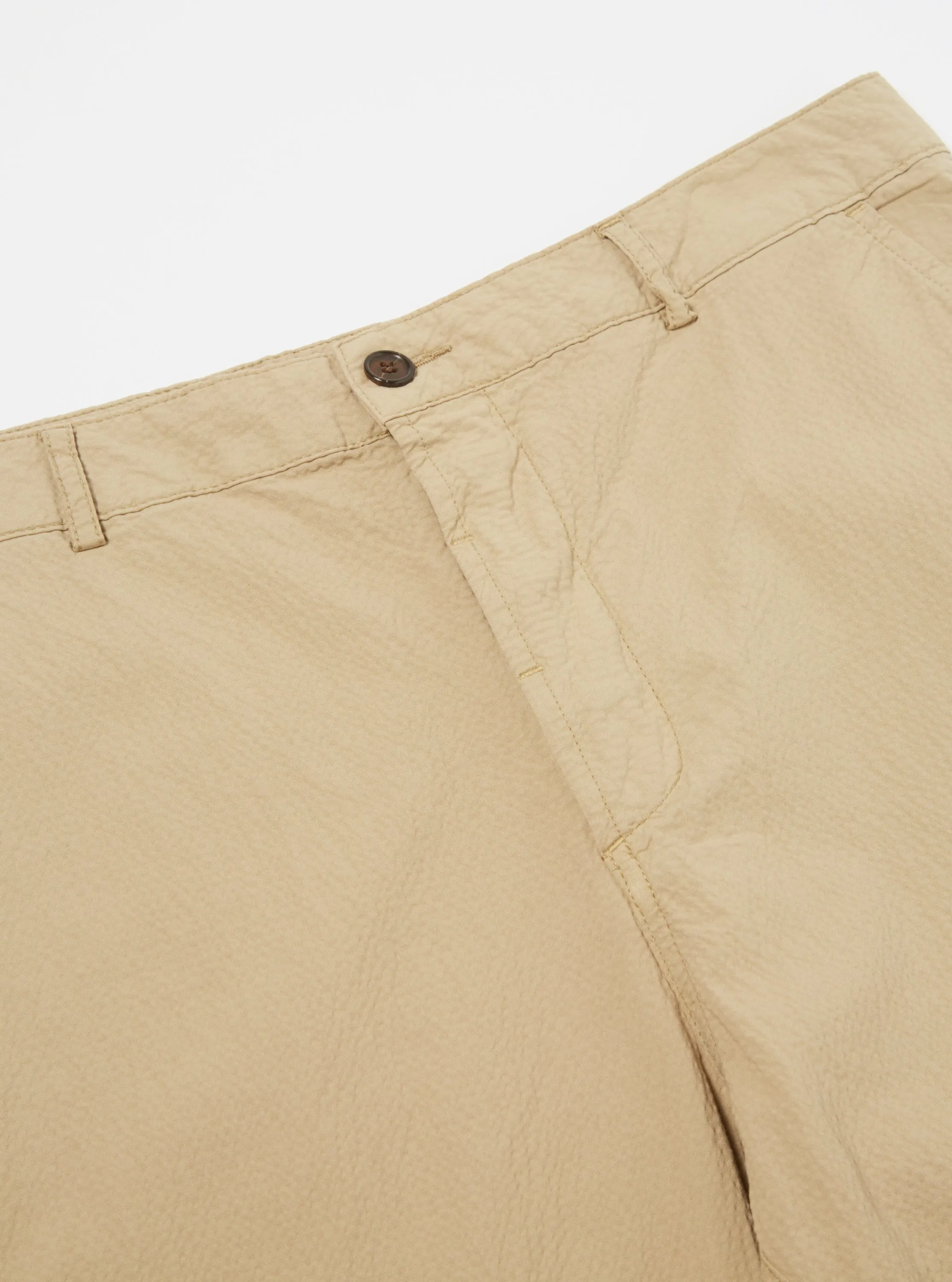 Universal Works Military Chino in Summer Oak Seersucker II sold by Universal Works product image thumbnail 5