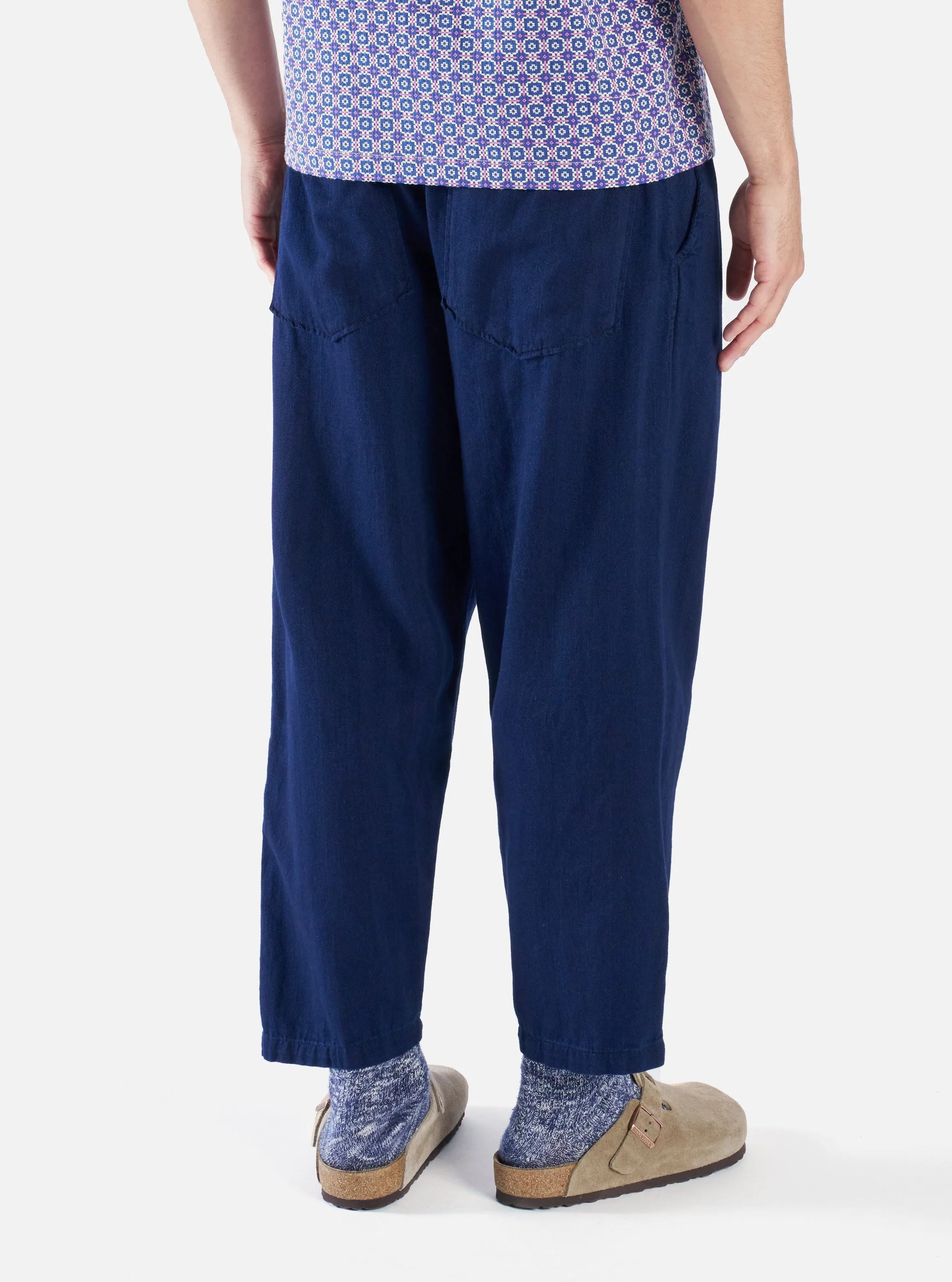 Universal Works Hi Water Trouser in Indigo Herringbone Denim sold by Universal Works product image thumbnail 2