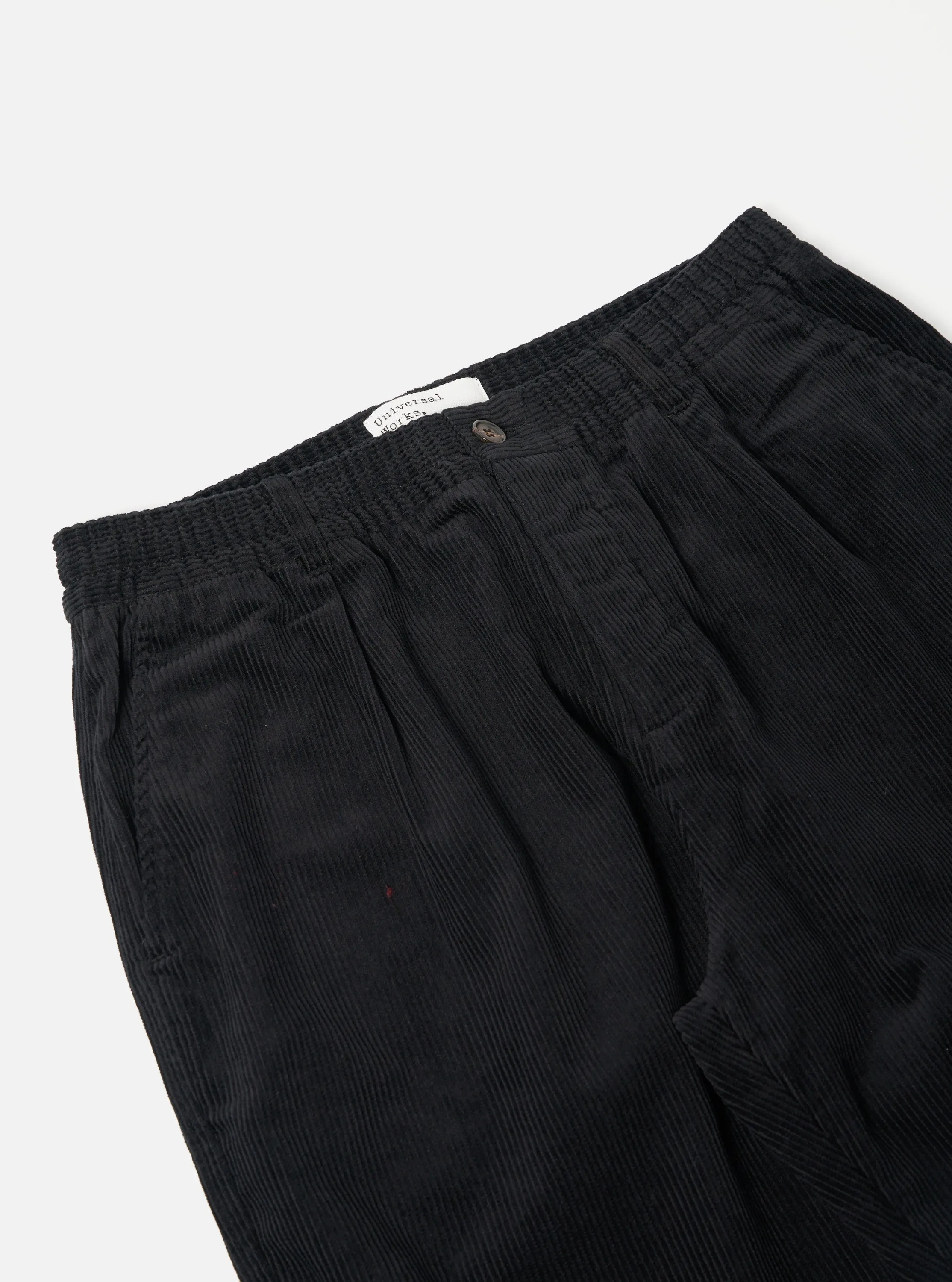 Universal Works Pleated Track Pant in Black Cord sold by Universal Works product image thumbnail 3